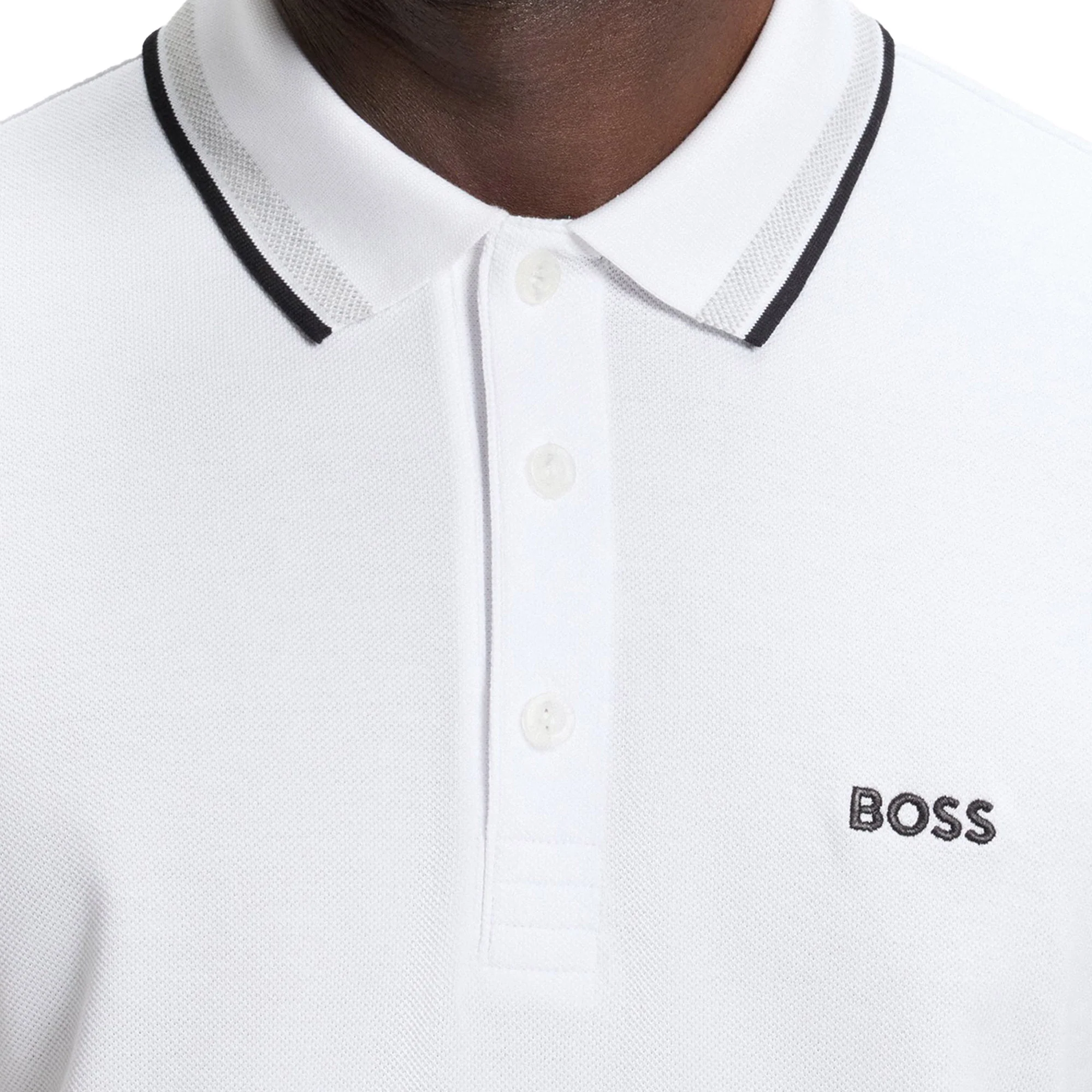 BOSS Paddy Polo Shirt - Open White - Image 2