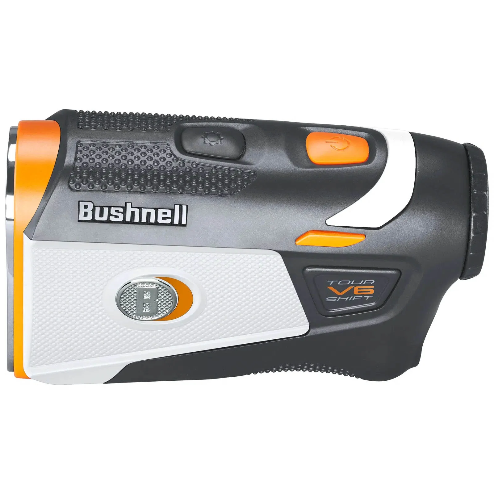 Bushnell Tour V6 Shift Golf Rangefinder - White & Orange - Image 4