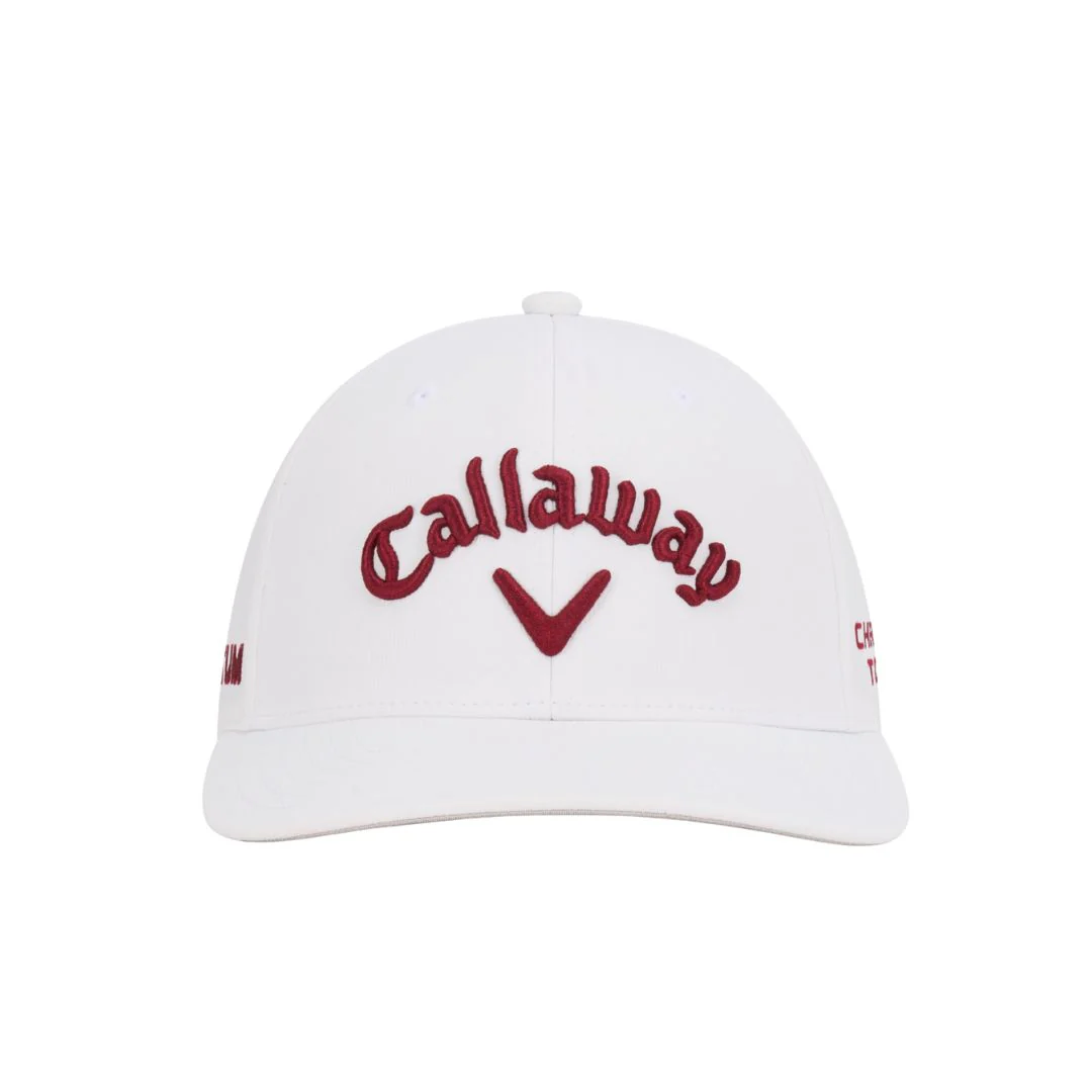 Callaway 2026 Tour Authentic Performance Pro Cap - White & Red - Image 2