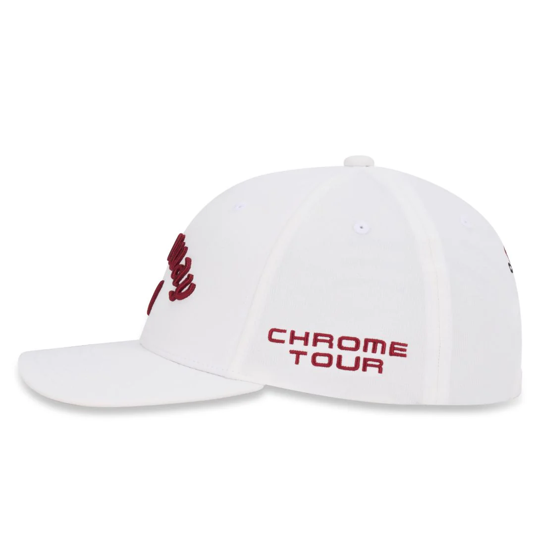 Callaway 2026 Tour Authentic Performance Pro Cap - White & Red - Image 5