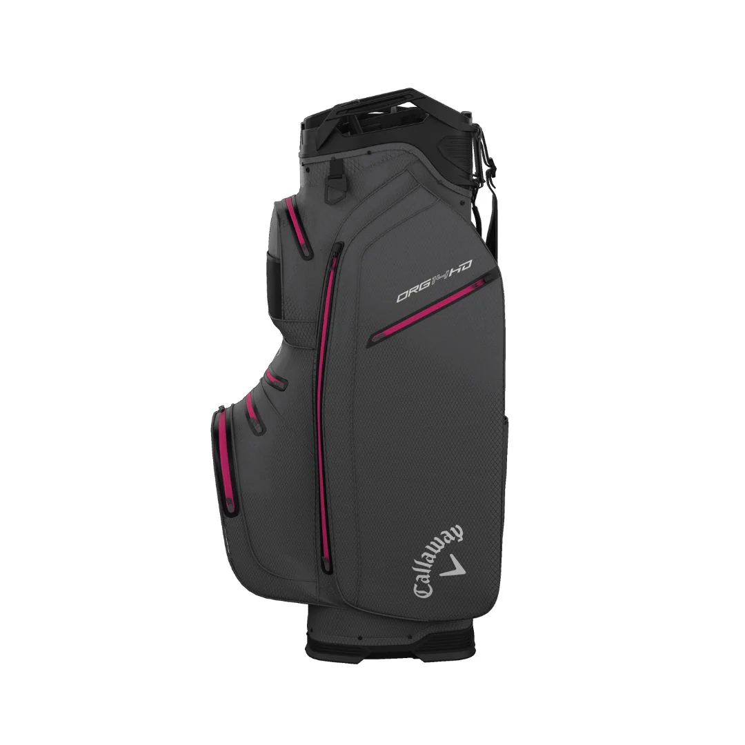 Callaway Org 14 HD Golf Cart Bag - Charcoal & Pink - Image 4