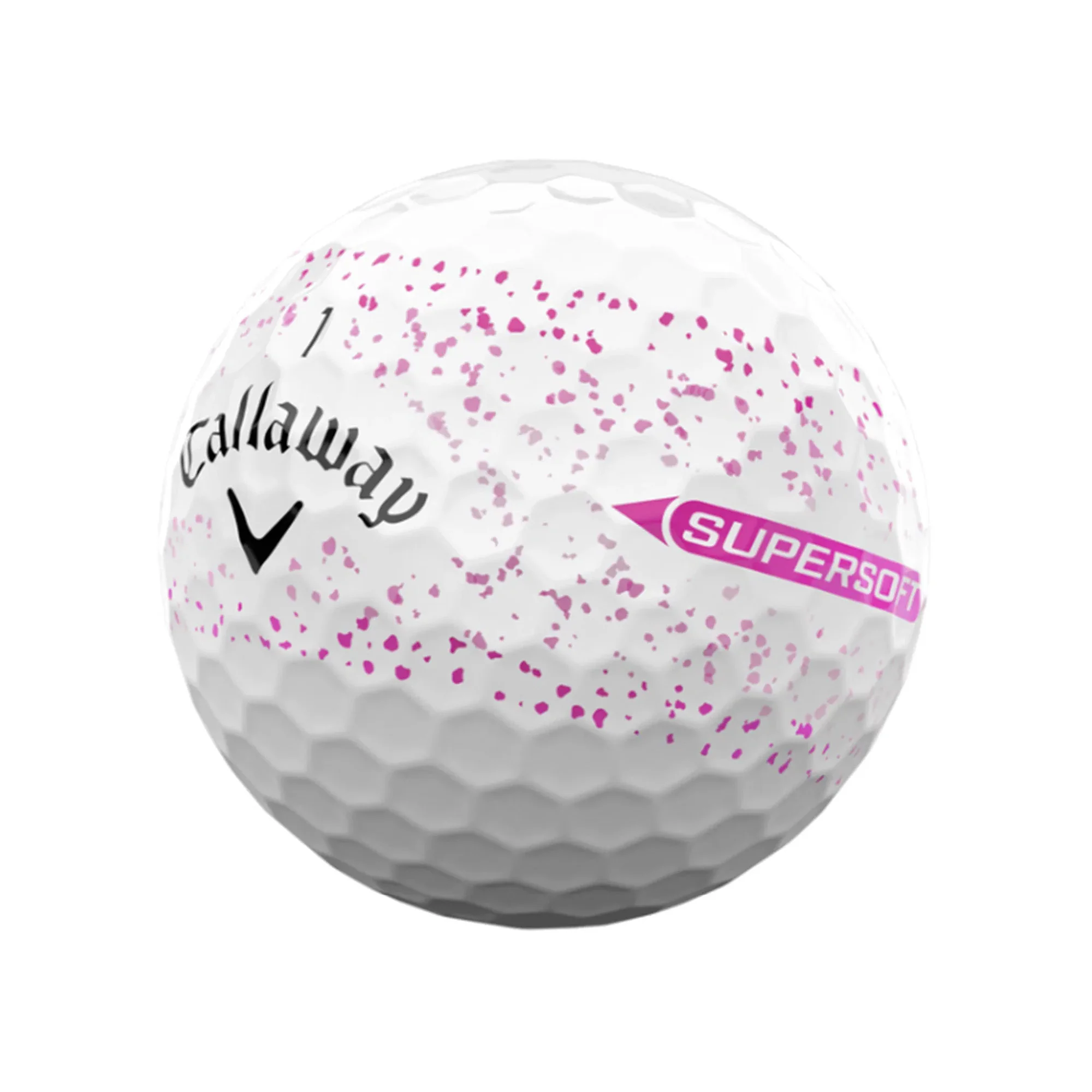Callaway Supersoft 360º Splatter Golf Balls - Pink - Image 4
