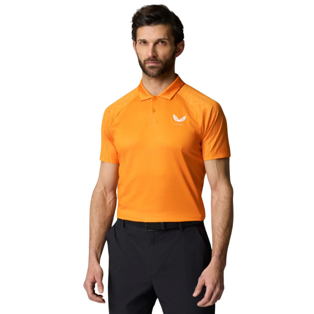Castore Club Shoulder Graphic Golf Polo Shirt - Image 7