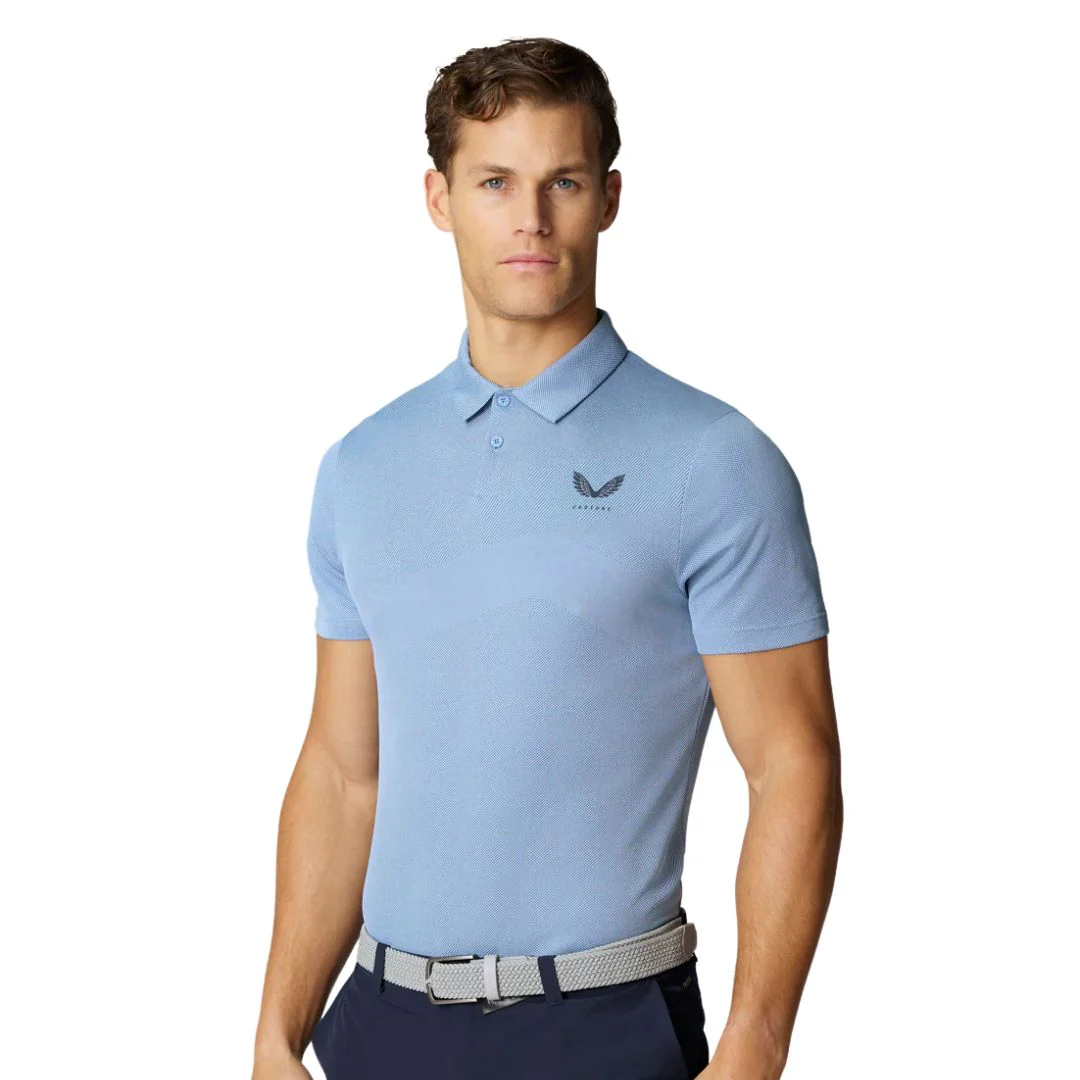 Castore Engineered Knit Golf Polo Shirt - Image 7