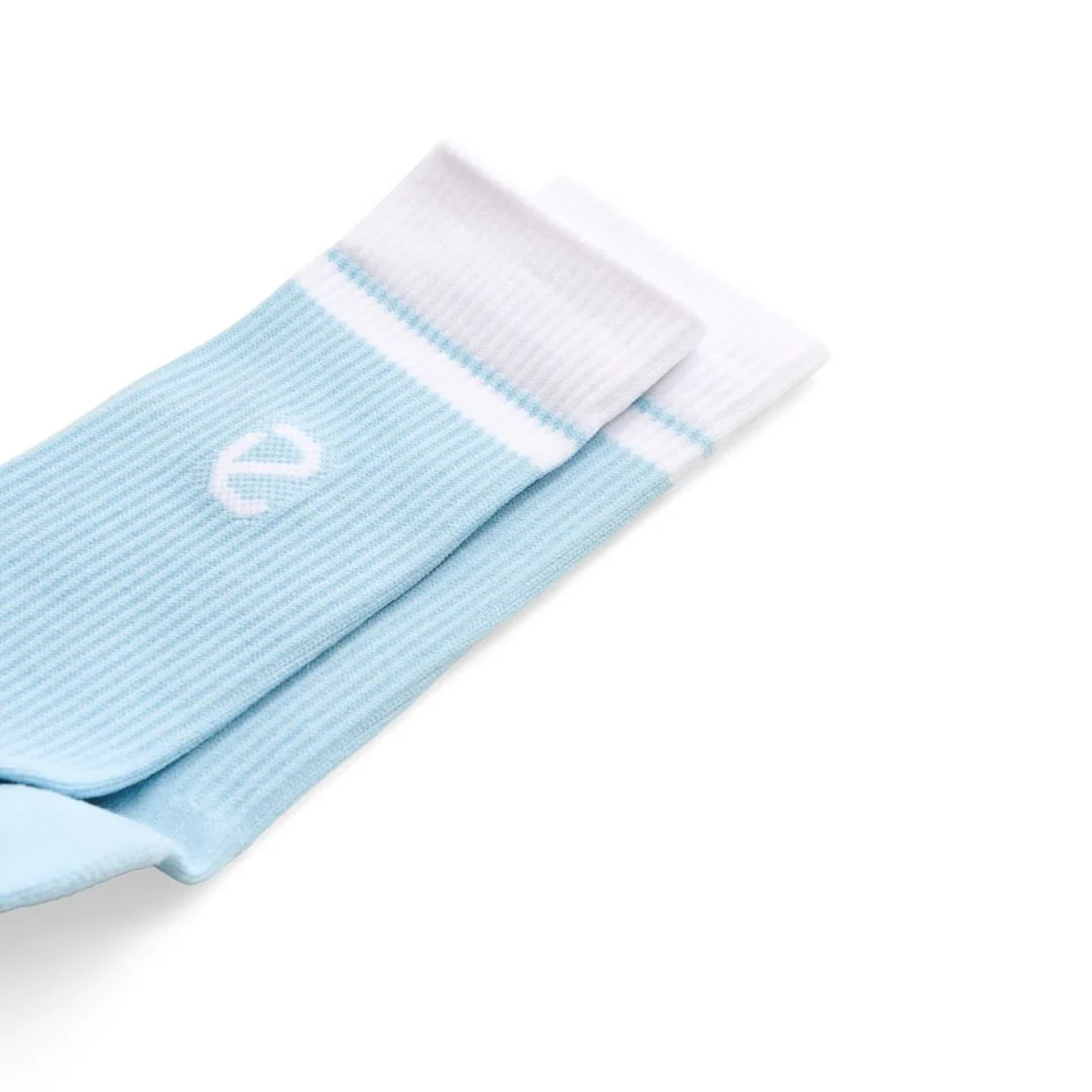 Ecco Active Everyday Mid-Cut Socks - 3 Pack - Dusty Blue & White - Image 4