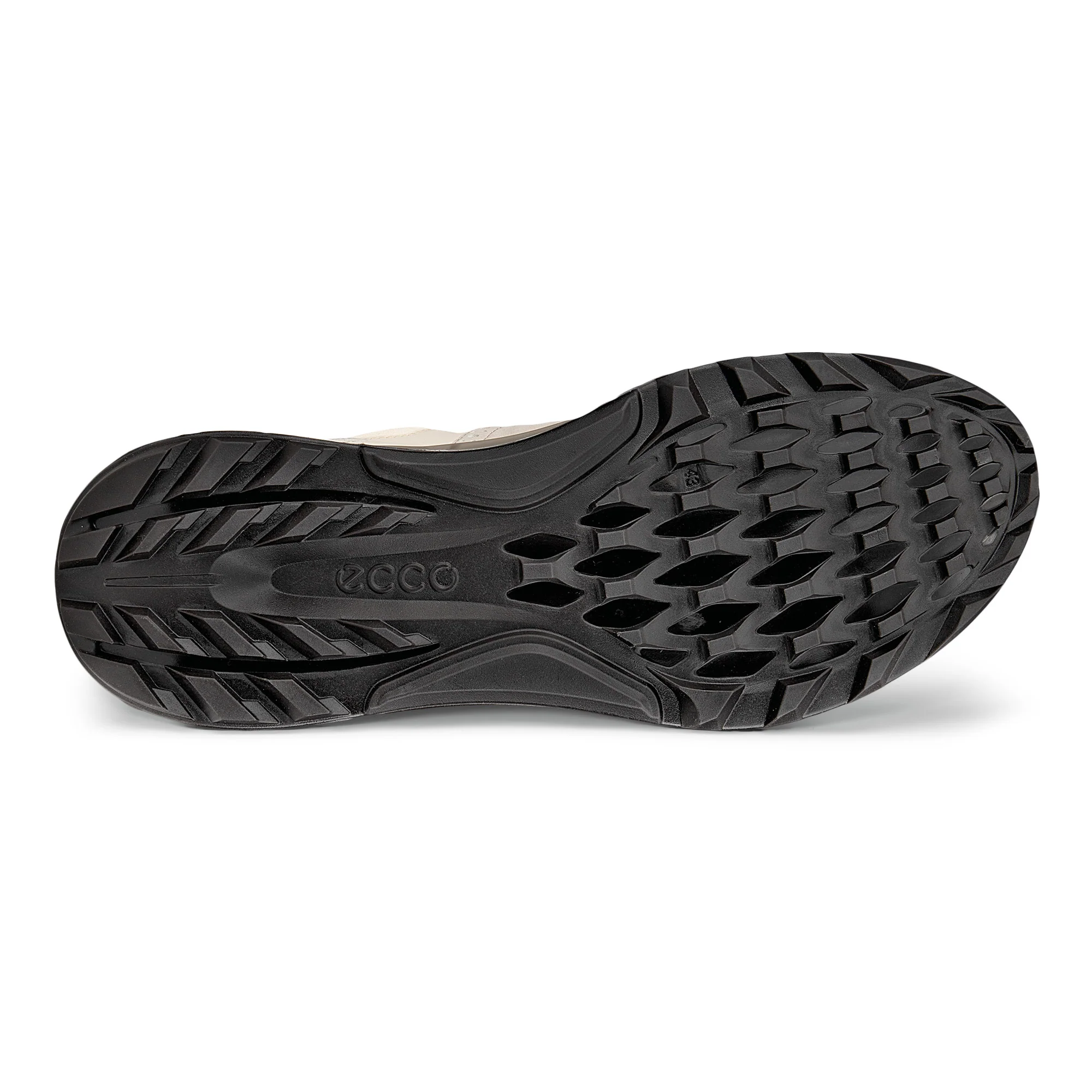 Ecco Biom C4 Lace Gore-Tex Spikeless Golf Shoes - Pure Cashmere, Limestone & Dark Clay - Image 4