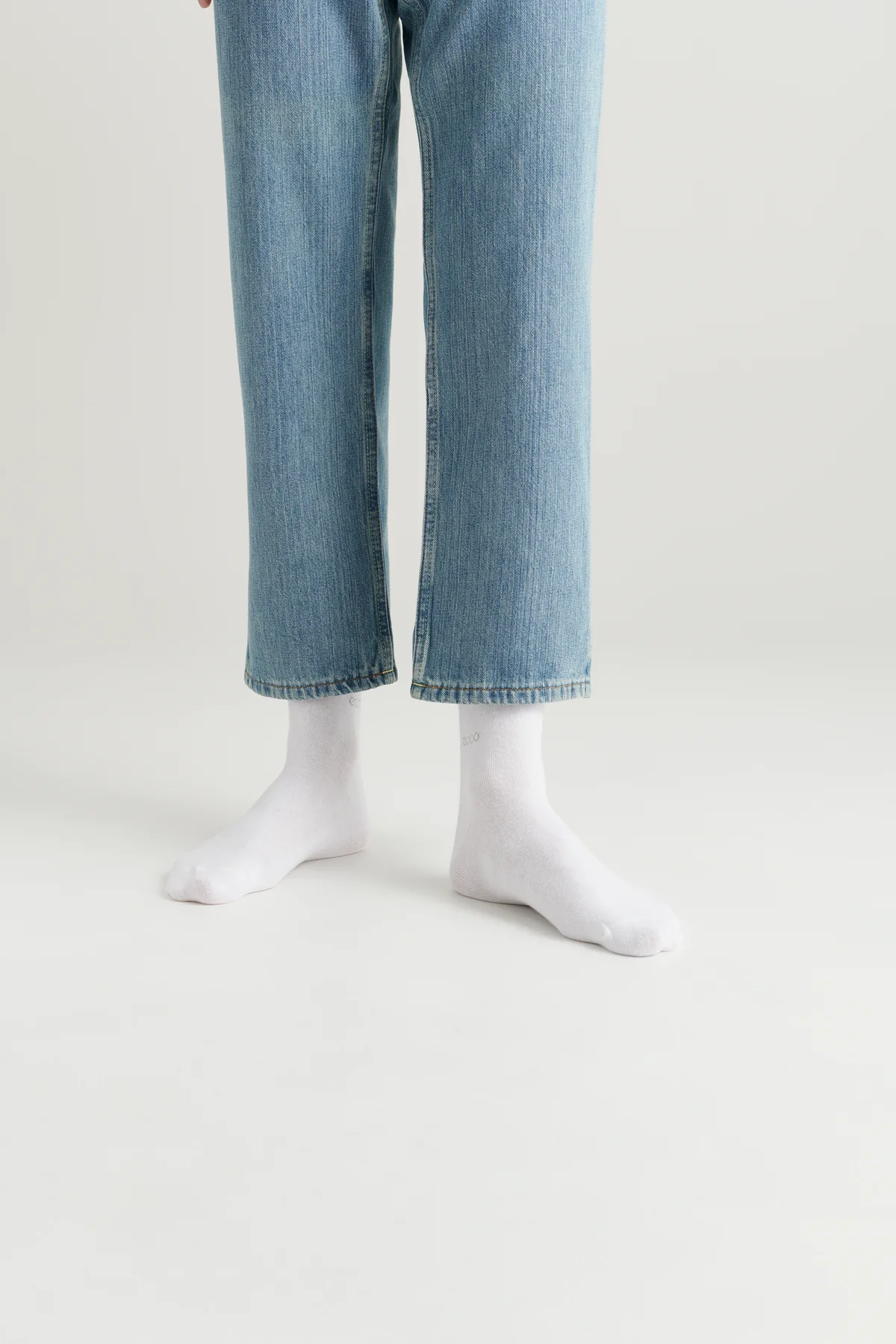Ecco Classic Ankle Cut Socks - 3 Pack - White - Image 4