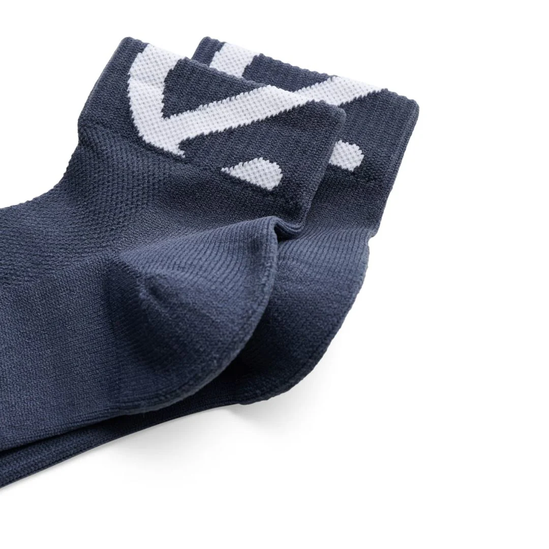 Ecco Retro Low-Cut Socks - 3 Pack - Marine & White - Image 4