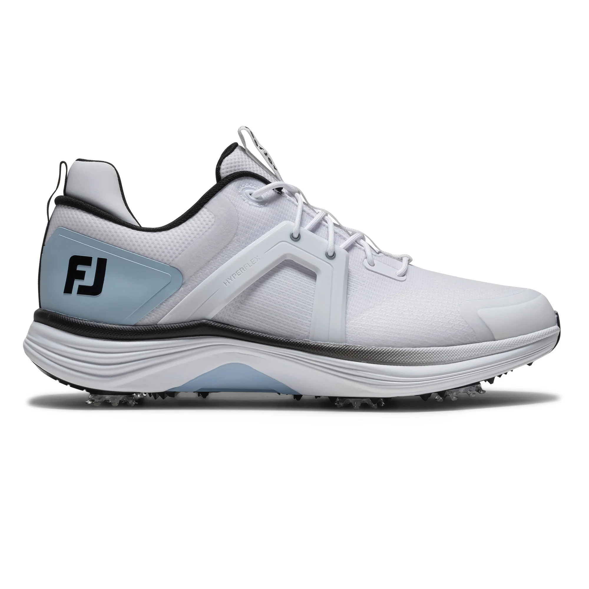 Footjoy Hyperflex Golf Shoes - White, Blue & Black - Image 3