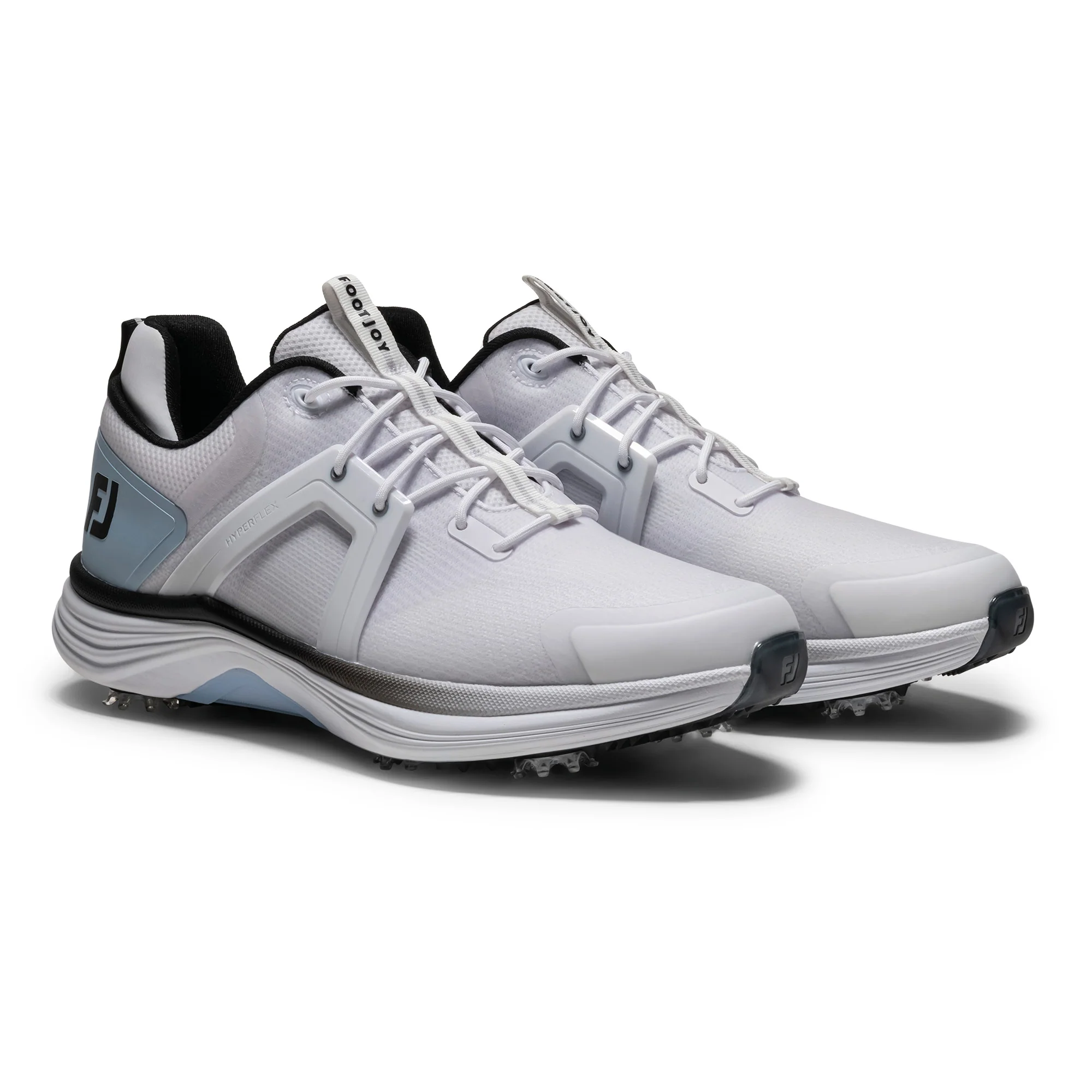 Footjoy Hyperflex Golf Shoes - White, Blue & Black - Image 4