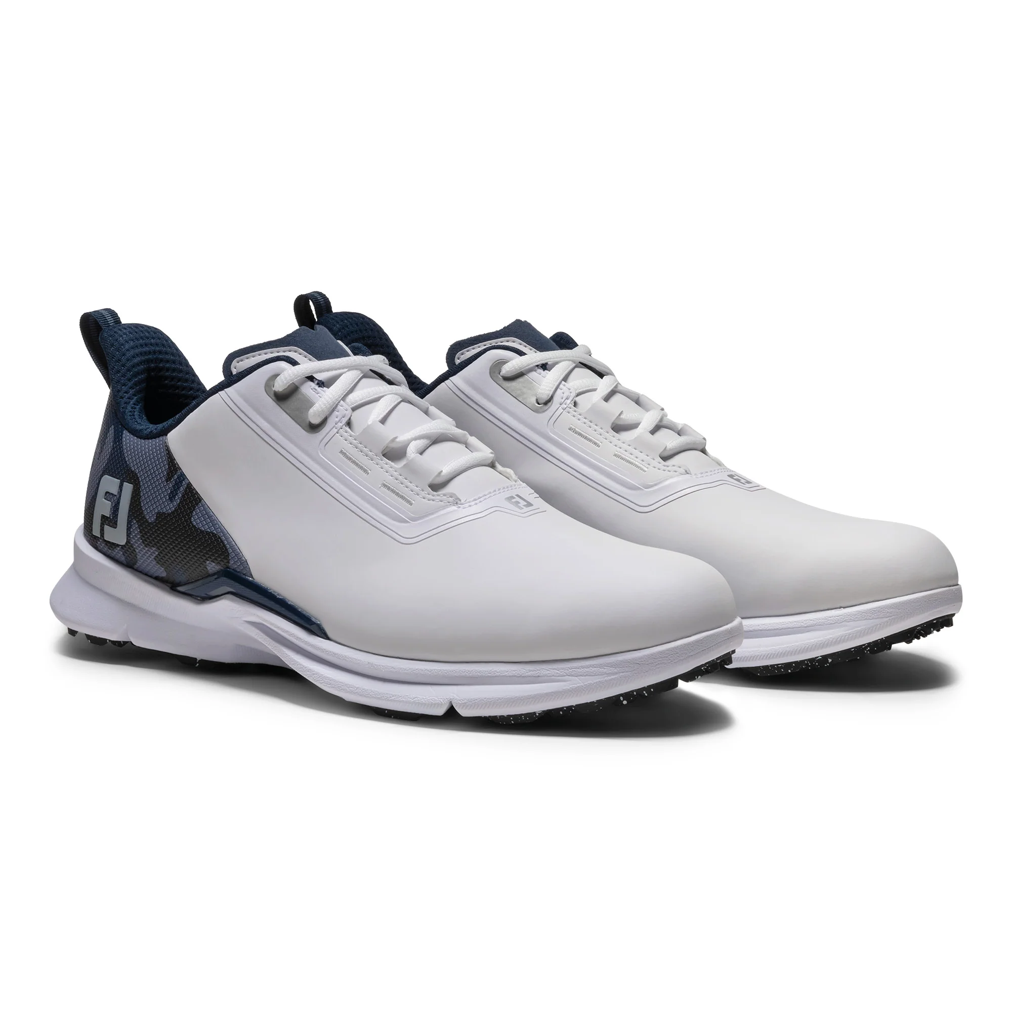 Footjoy Fuel Golf Shoes - White, Navy & Silver - Image 4