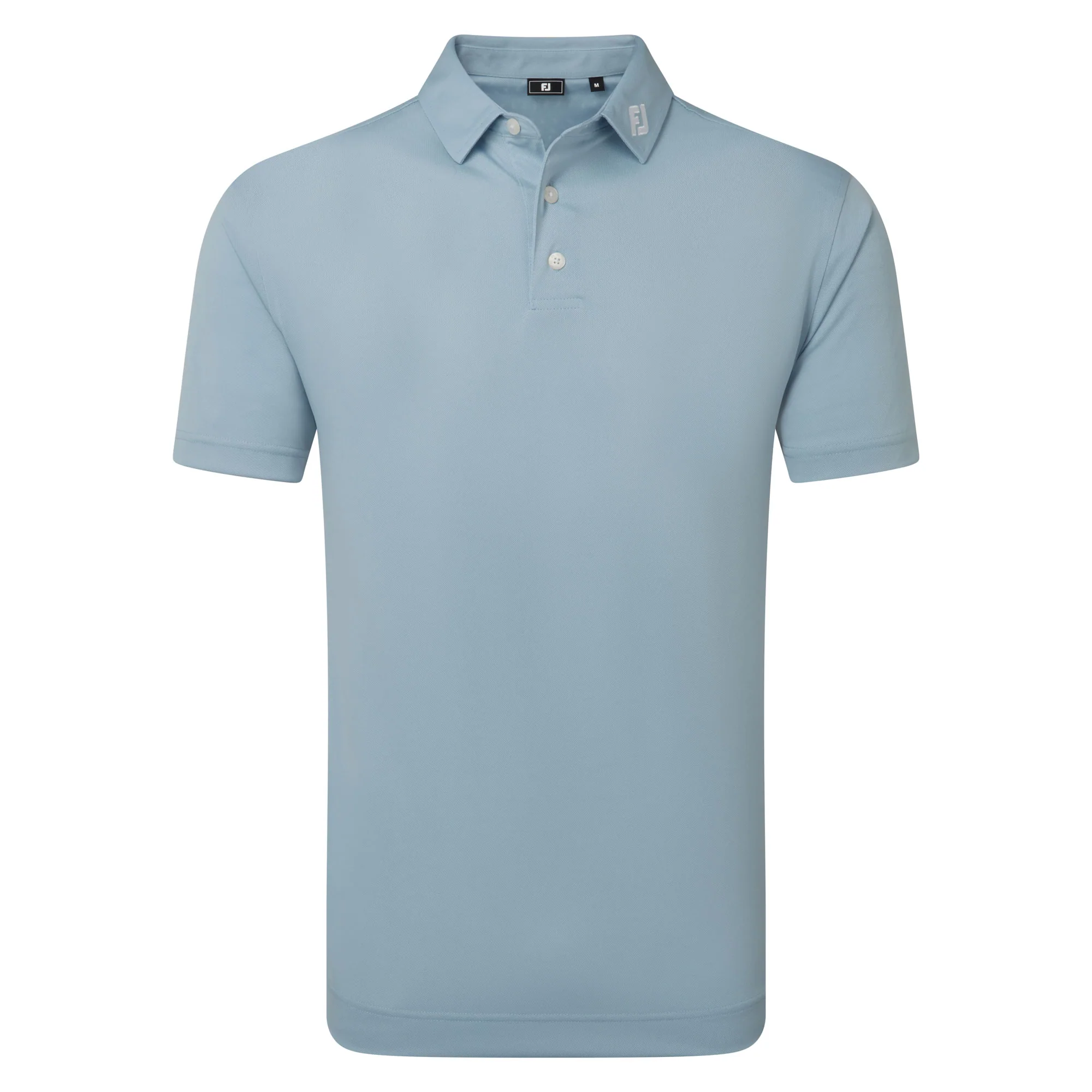 FootJoy Stretch Pique Solid Golf Polo Shirt - Chambray