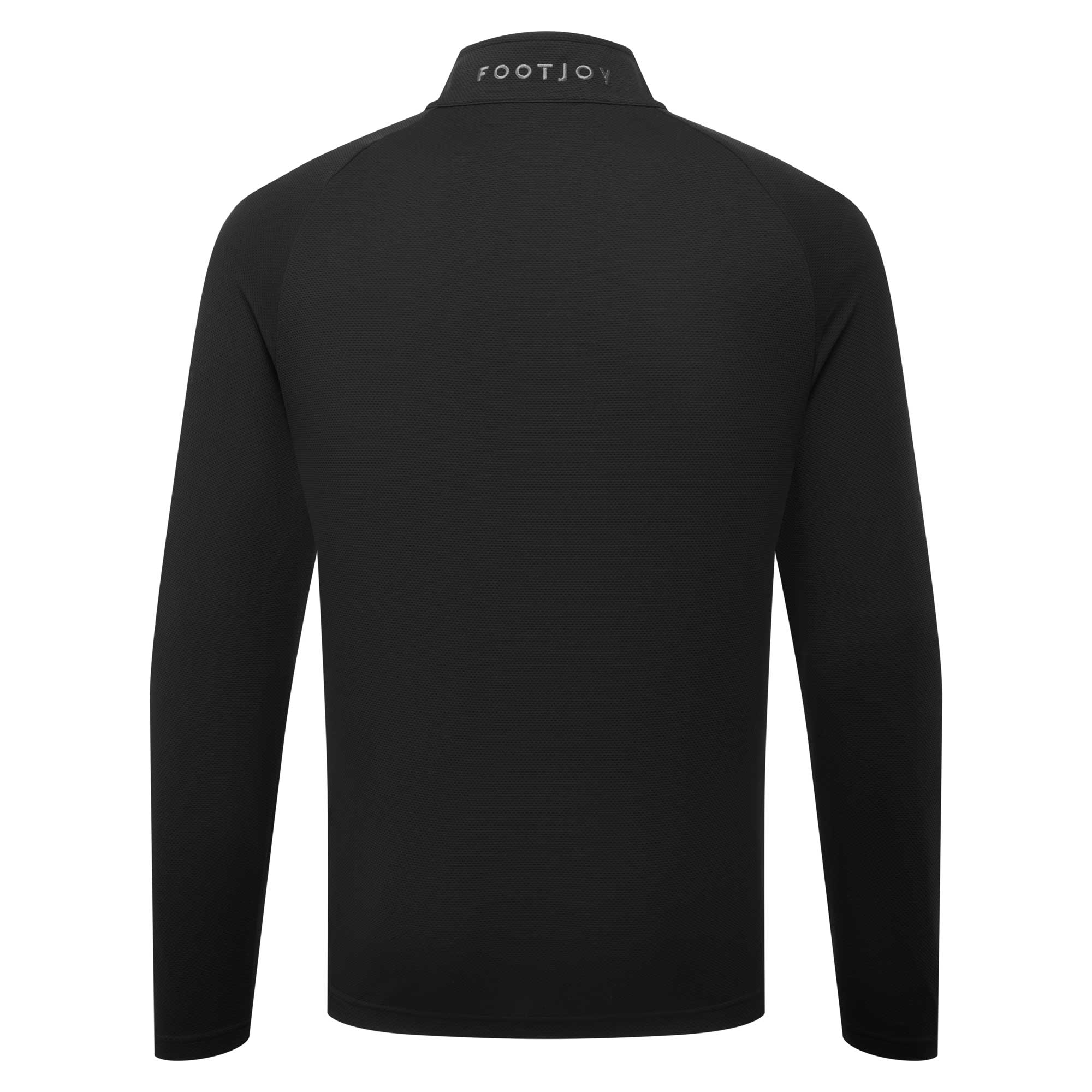 FootJoy Wordmark Chill-Out Quarter-Zip Pullover - Black & Charcoal - Image 2