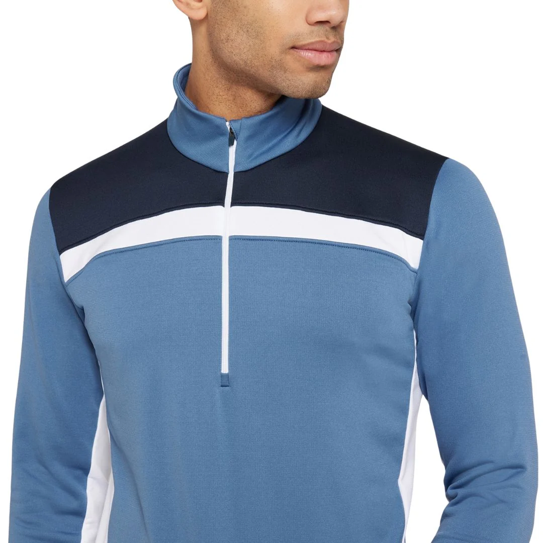 Galvin Green Dean Half-Zip Golf Pullover - Moonlight Blue & Navy - Image 5
