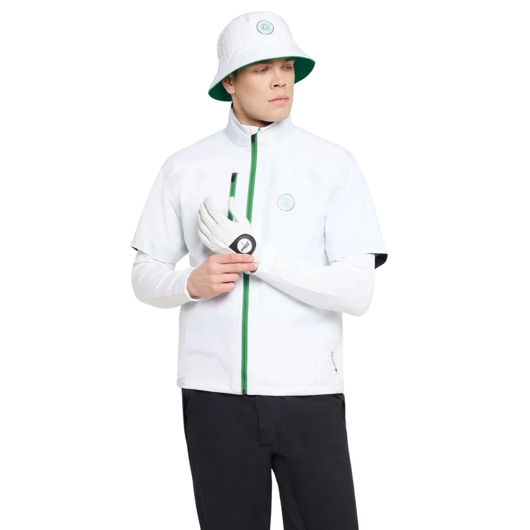 Galvin Green Abel Waterproof Short Sleeve Golf Jacket (White) - Image 3