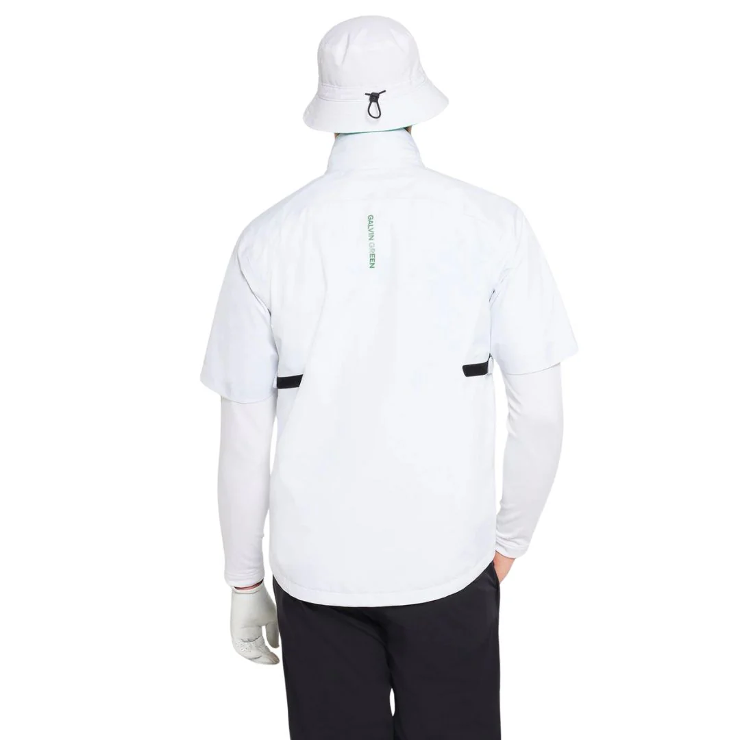 Galvin Green Abel Waterproof Short Sleeve Golf Jacket (White) - Image 4