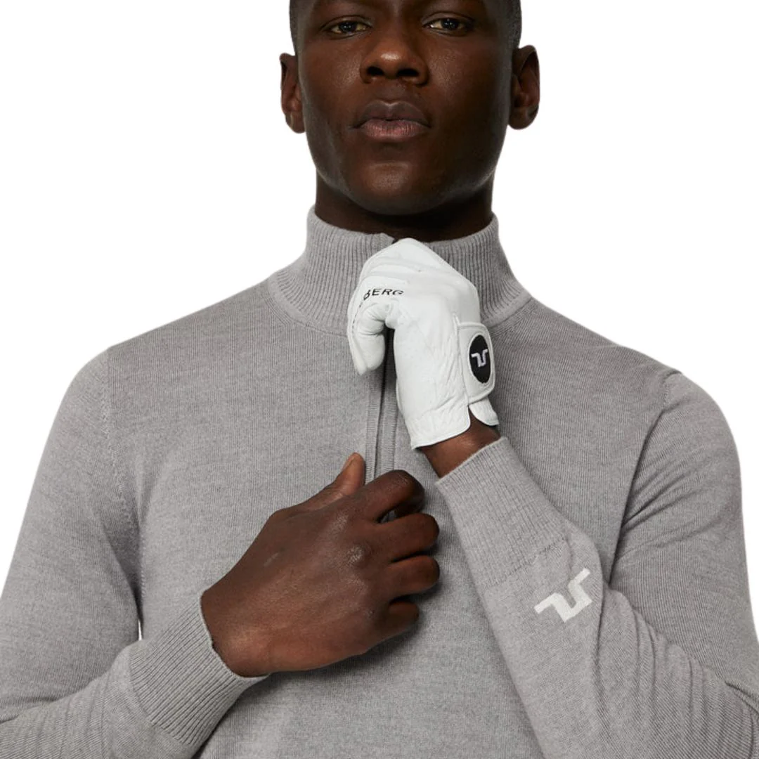 J Lindeberg Kian Knitted Golf Sweater - Grey - Image 4
