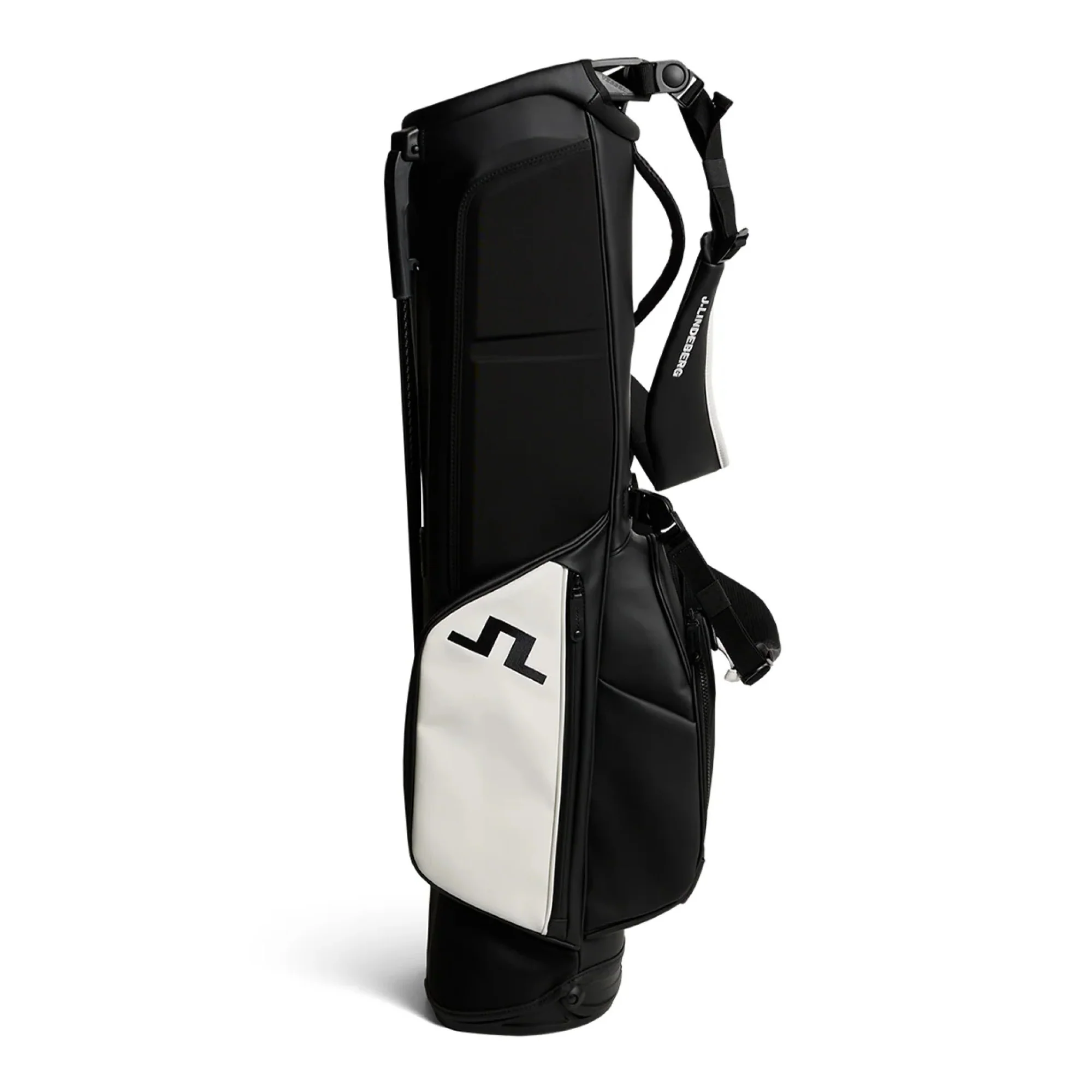 J Lindeberg Sunday Golf Stand Bag - Black - Image 2