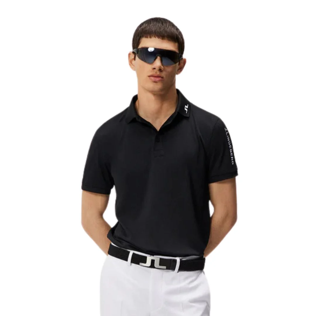 J Lindeberg Tour Tech Regular Fit Golf Polo Shirt - Image 3