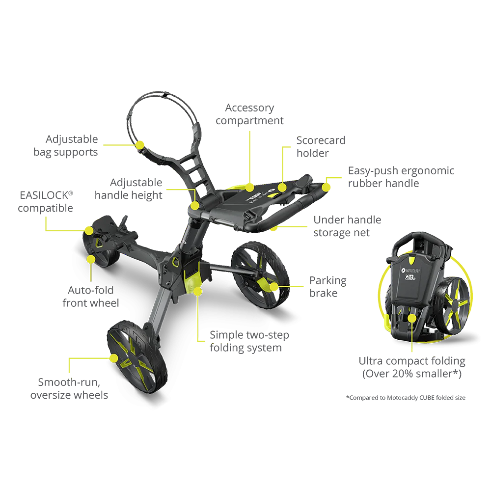 Motocaddy QB2 Push Trolley - Image 10