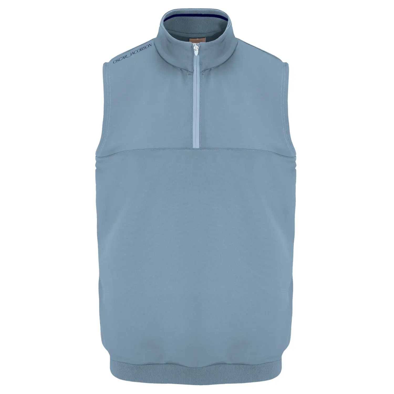 Oscar Jacobson Westland Sleeveless 1/4 Zip Golf Pullover - Image 4