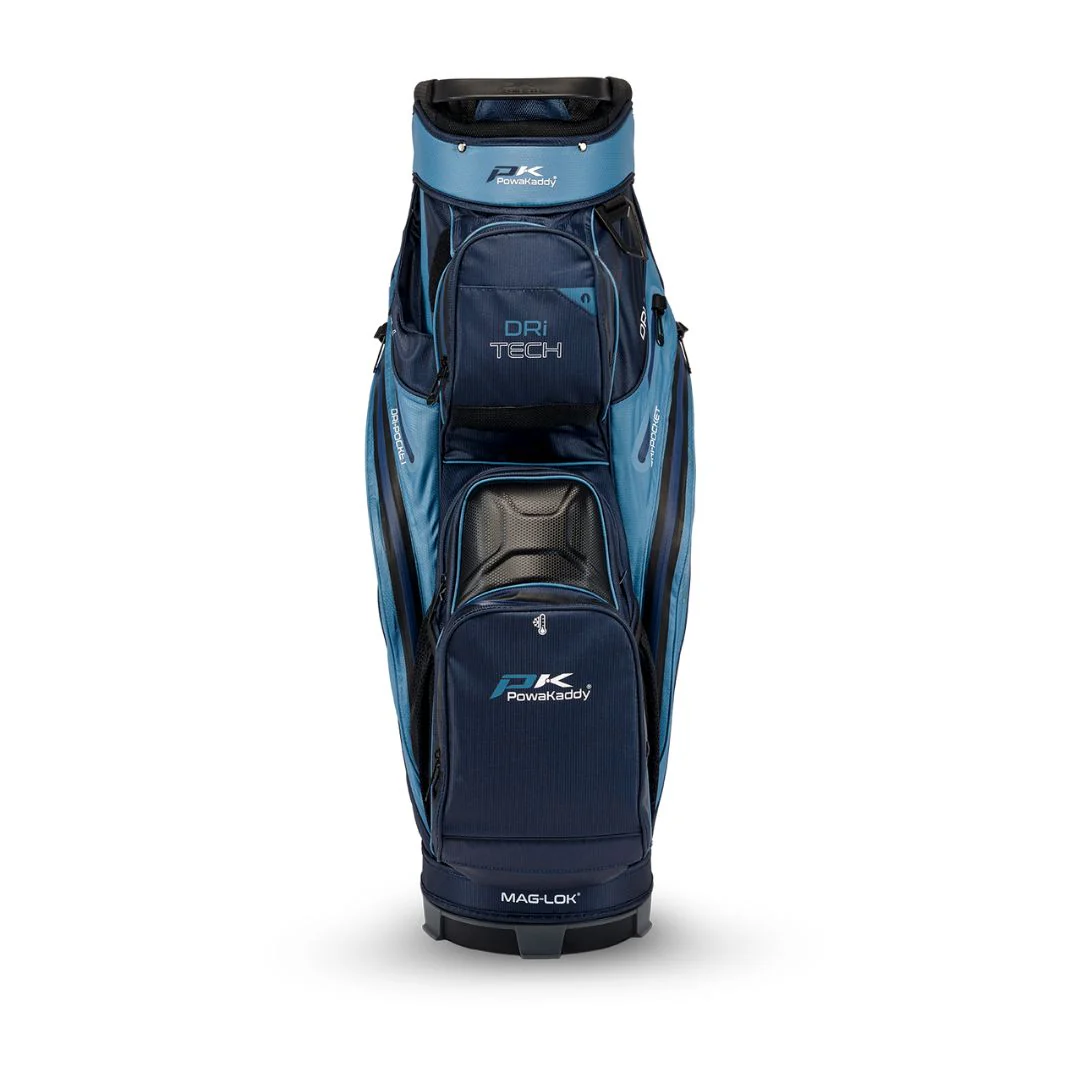 Powakaddy Dri-Tech Golf Cart Bag - Navy & Light Blue - Image 2