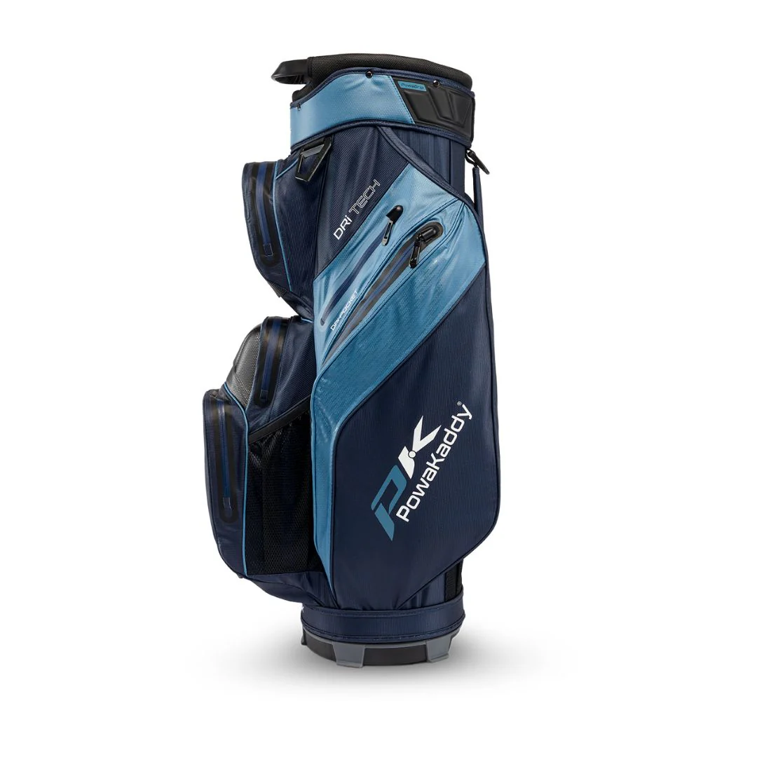 Powakaddy Dri-Tech Golf Cart Bag - Navy & Light Blue - Image 3