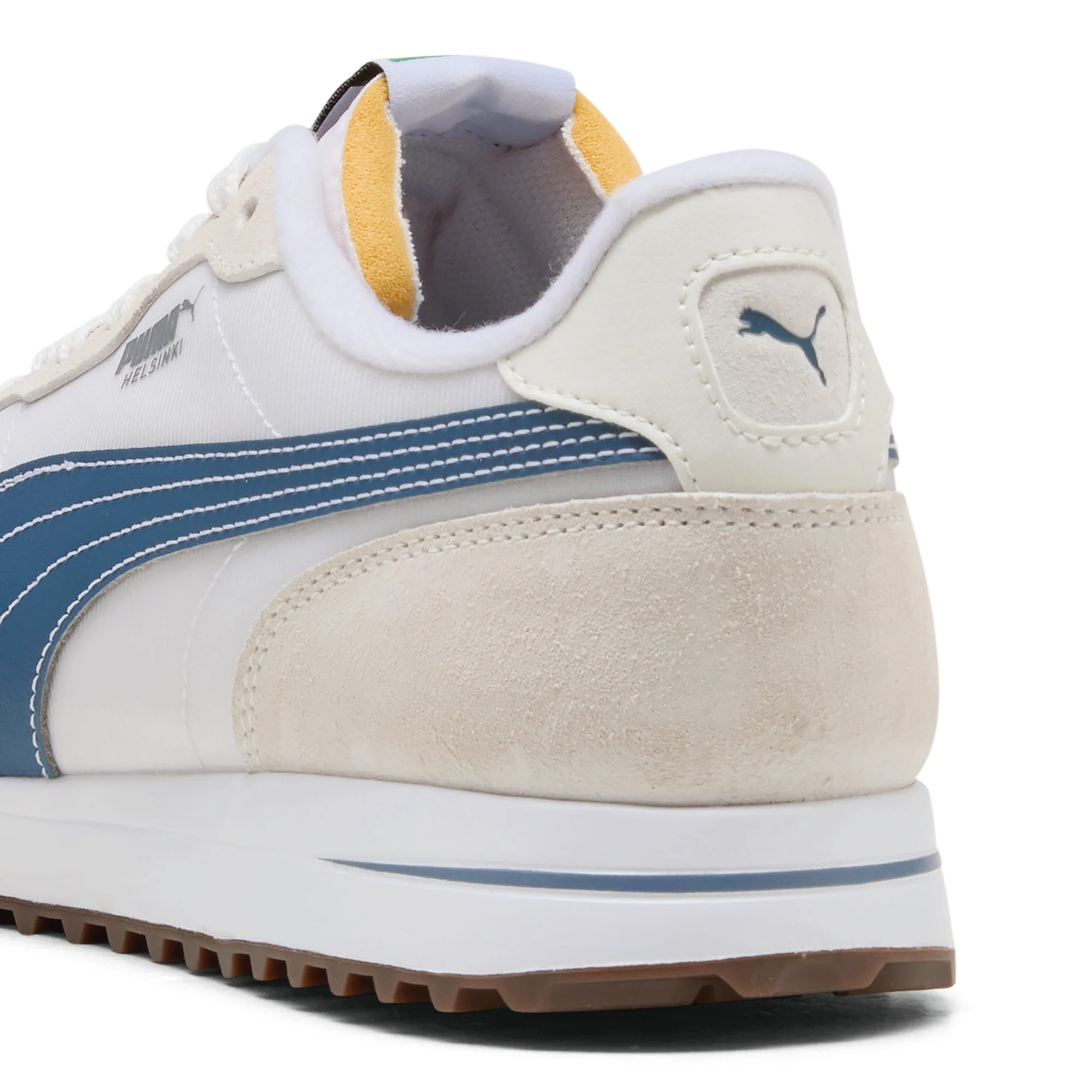Puma Helsinki G Spikeless Golf Shoes - Puma White & Dark Indigo - Image 3