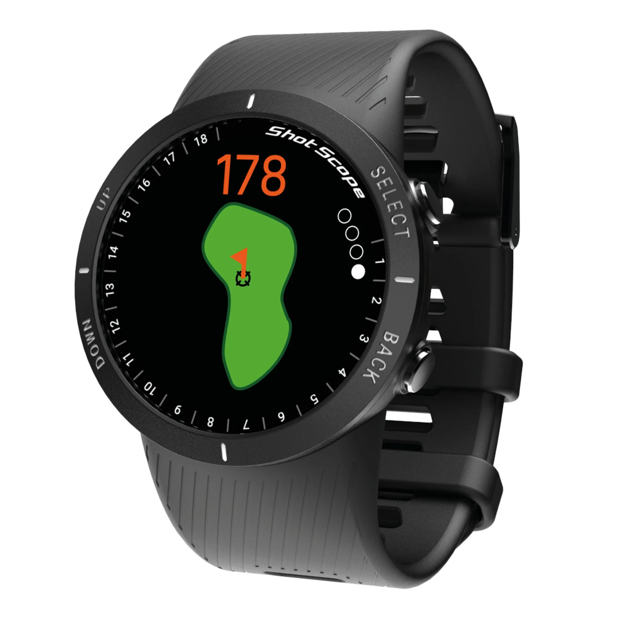 Shot Scope V5 GPS Watch - Black - Image 4