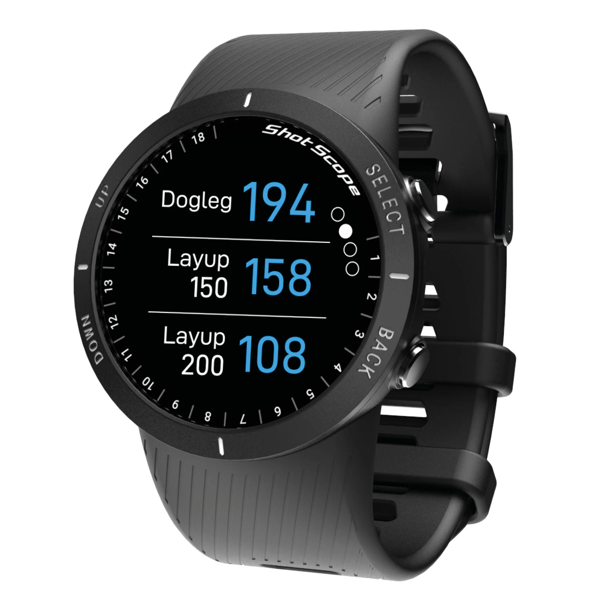 Shot Scope V5 GPS Watch - Black - Image 7