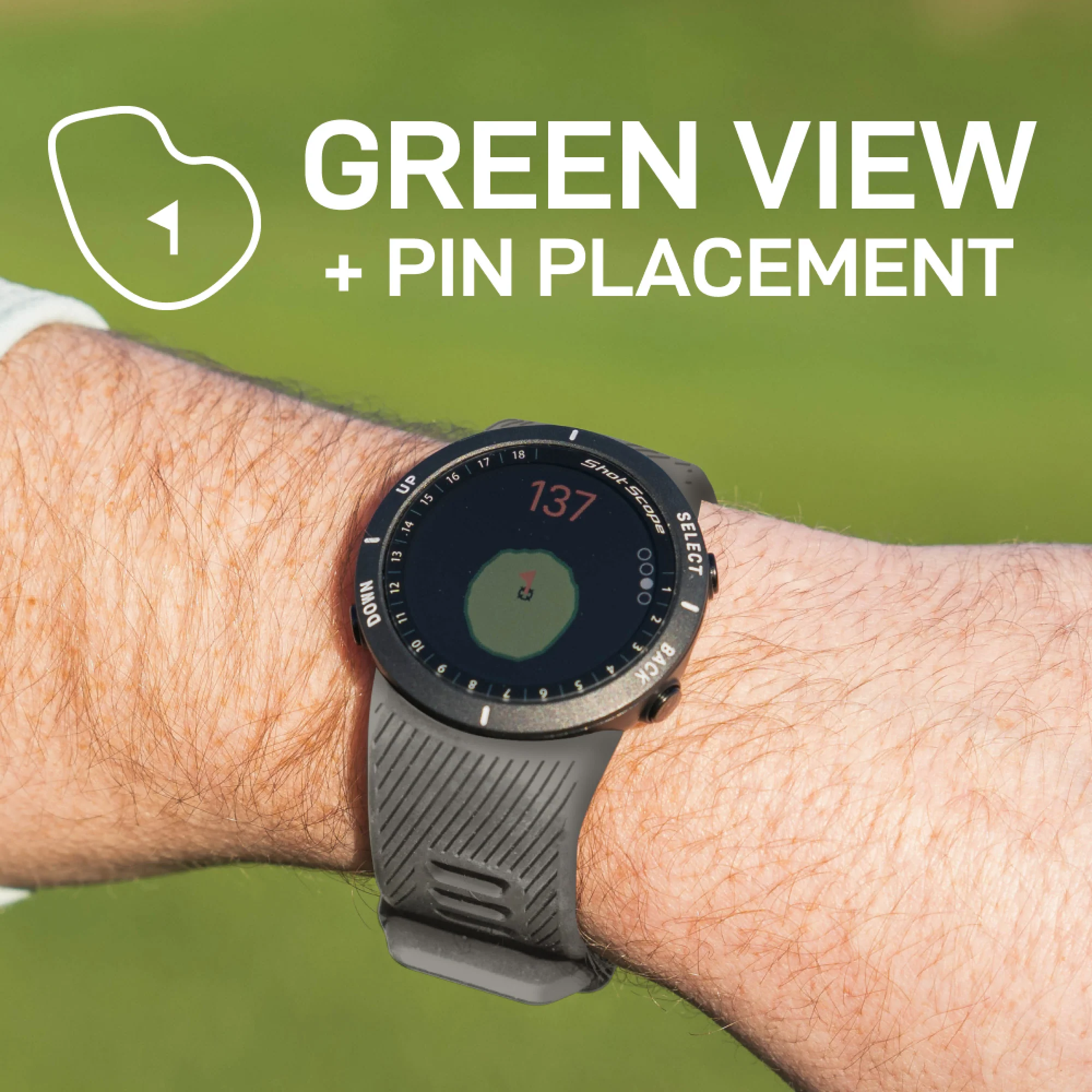 Shot Scope V5 GPS Watch - Grey - Image 10