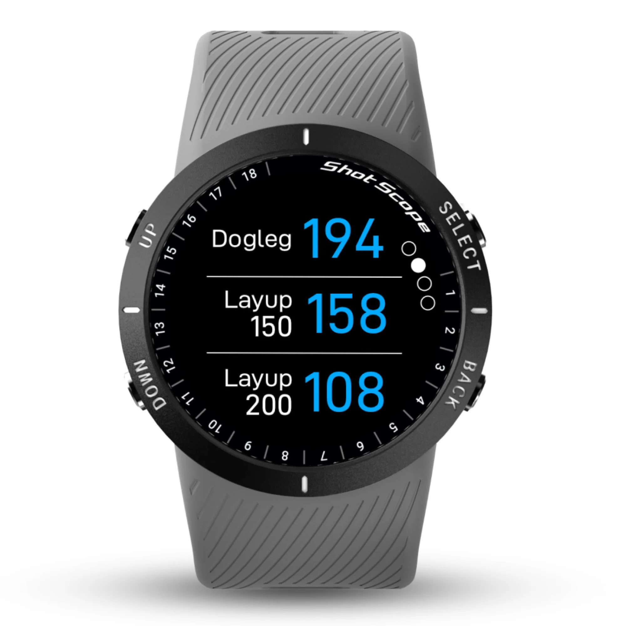 Shot Scope V5 GPS Watch - Grey - Image 6