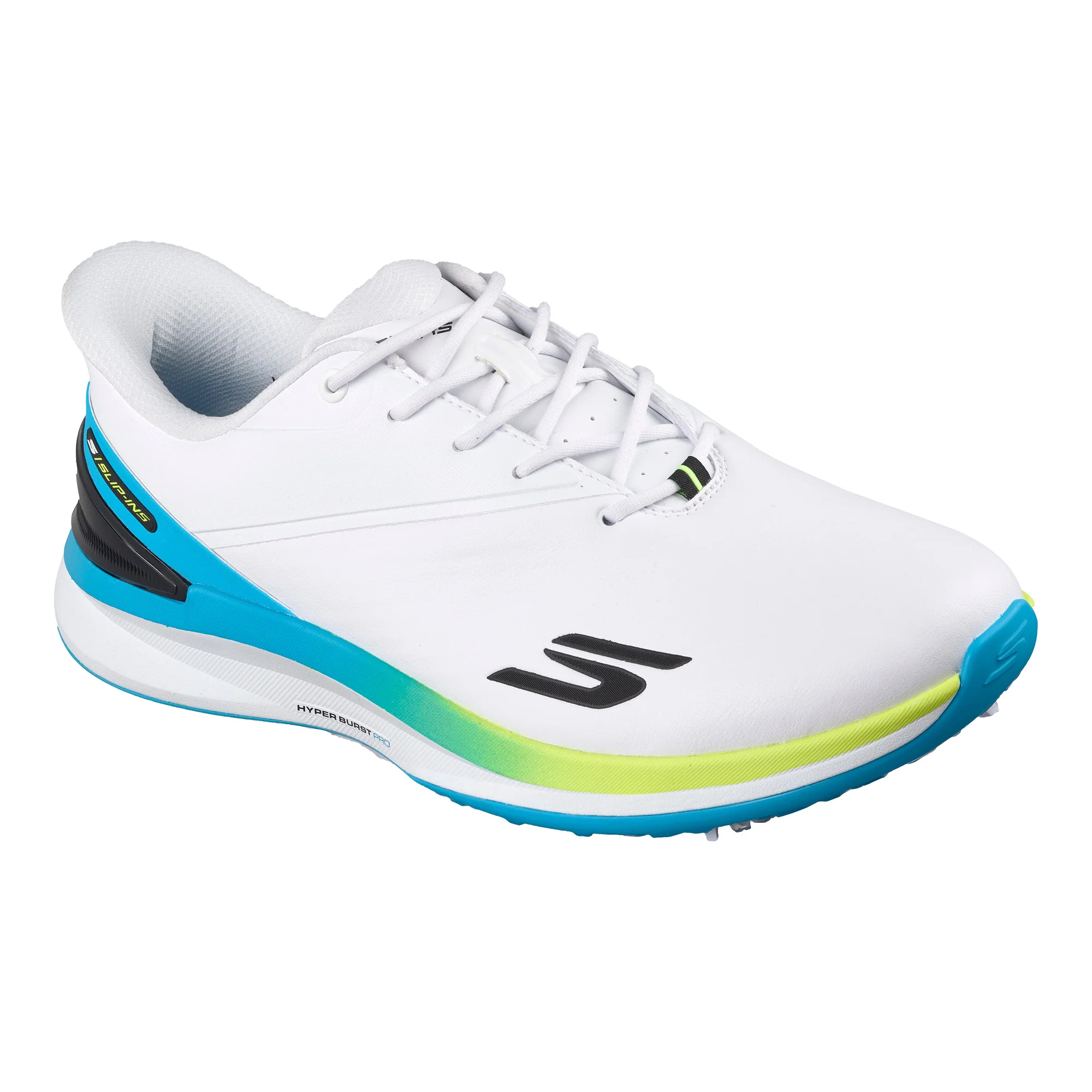 Skechers Men's Blade Tour Slip-Ins Spiked Golf Shoes - White, Black & Multi - Image 3