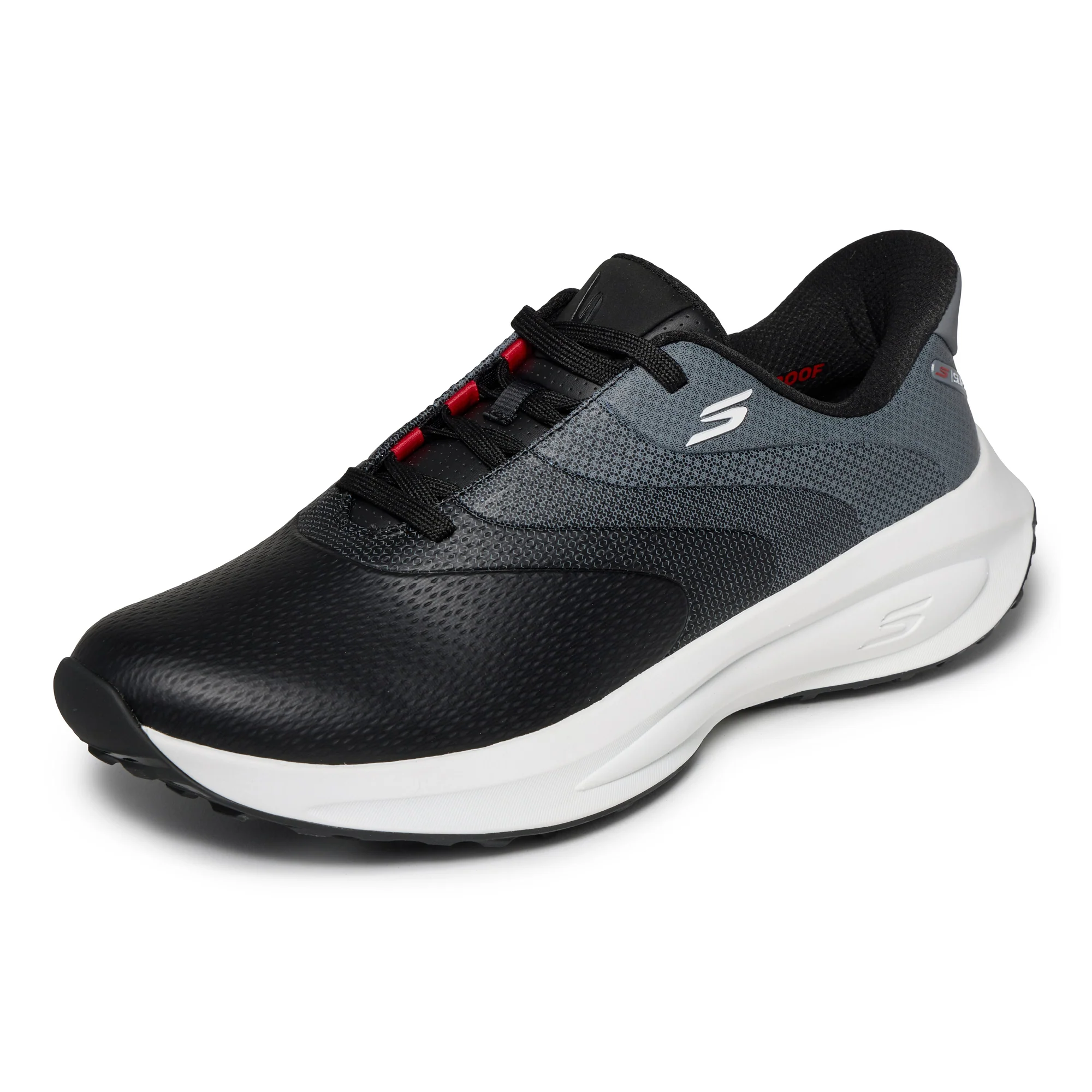 Skechers Men's Flow Slip-In Spikeless Golf Shoes - Black - Image 3