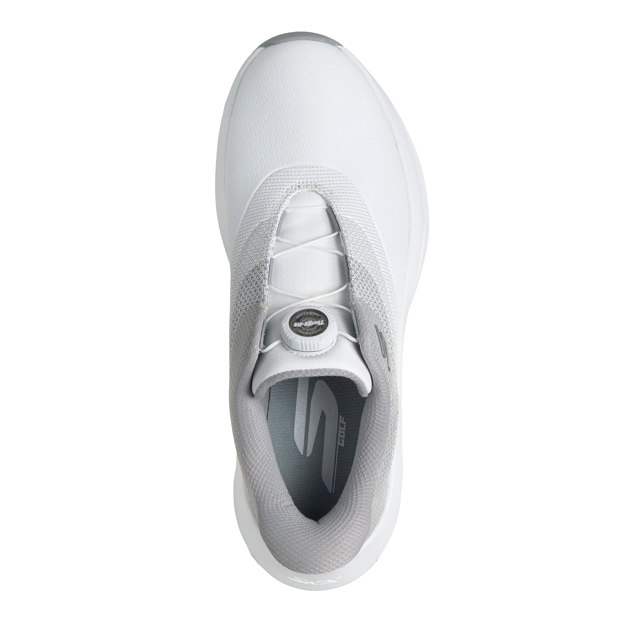 Skechers Men's Flow Twist-Fit Slip In Spikeless Golf Shoes - White - Image 4