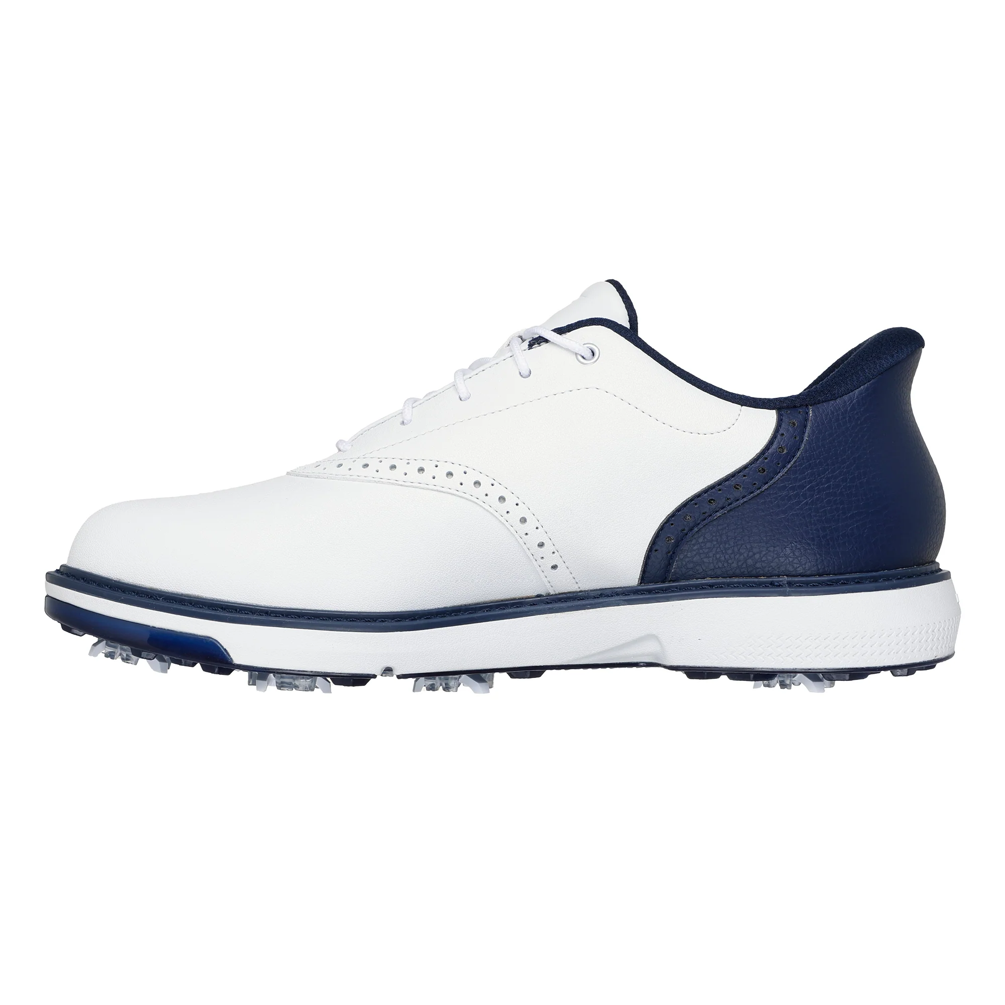 Skechers Men's Go Golf Prestige Spiked Golf Shoes - White & Navy - Image 2