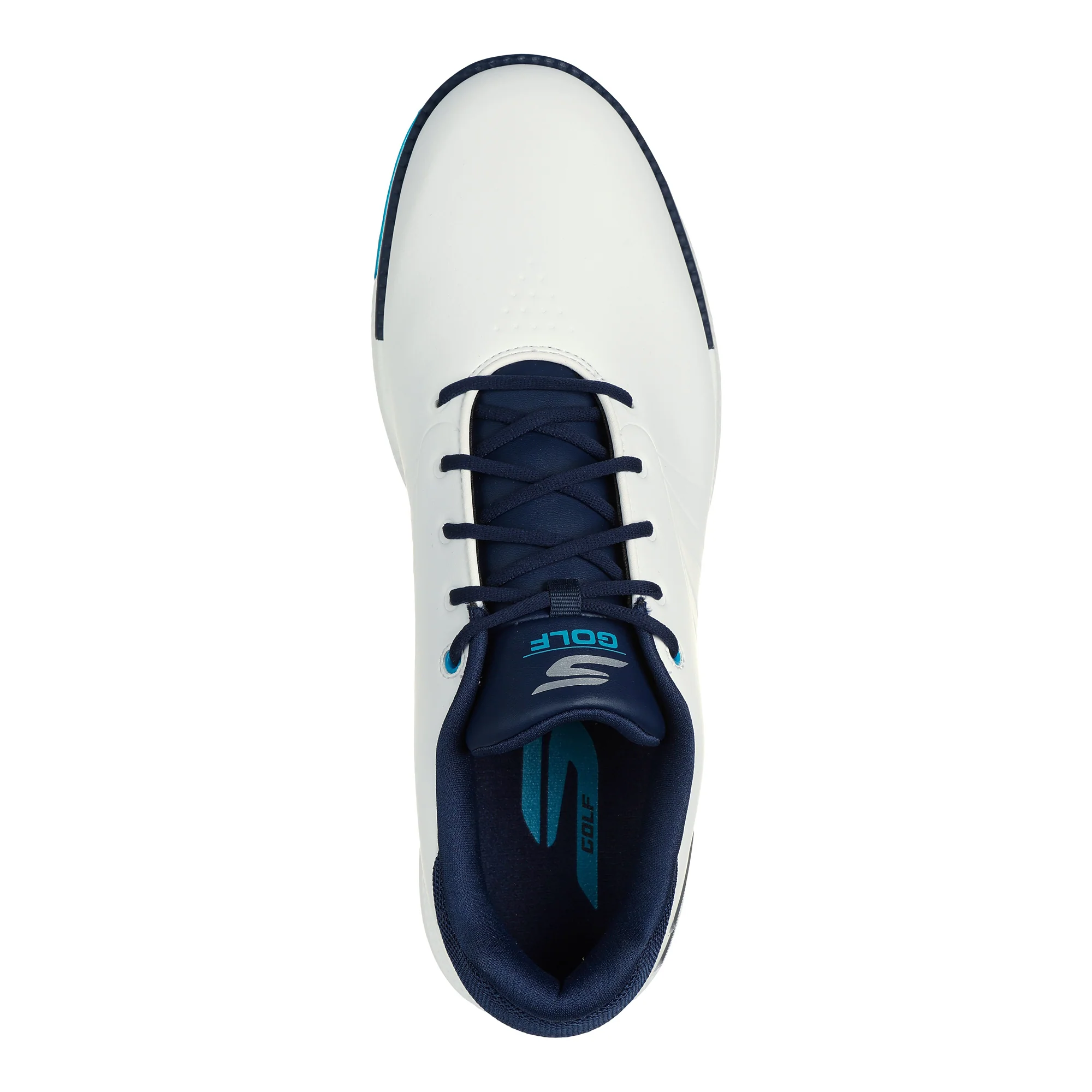 Skechers Men's Go Golf Tempo Spikeless Golf Shoes - White, Navy & Blue - Image 4
