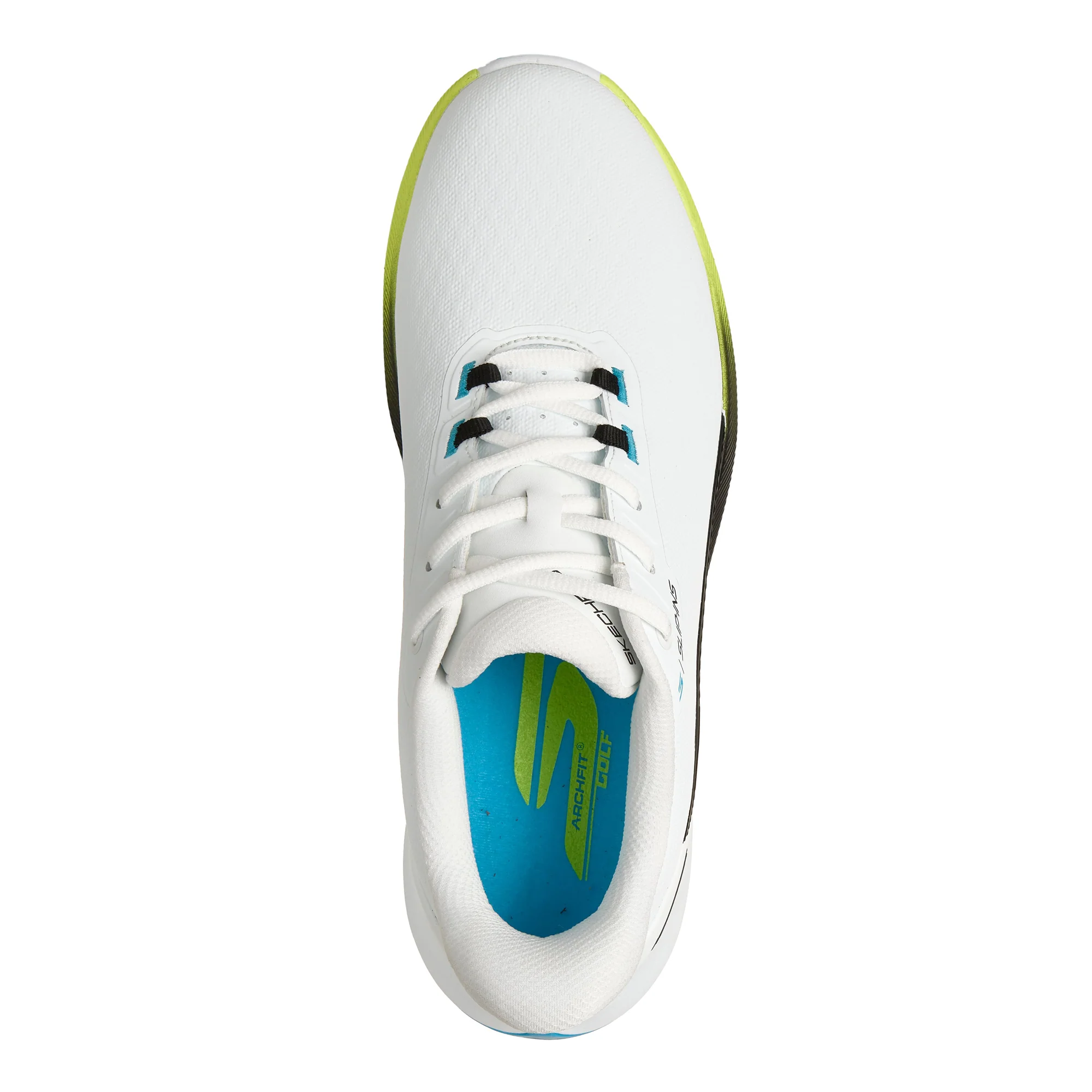Skechers Men's Pure Slip-In Spikeless Golf Shoes - White, Black & Multi - Image 4