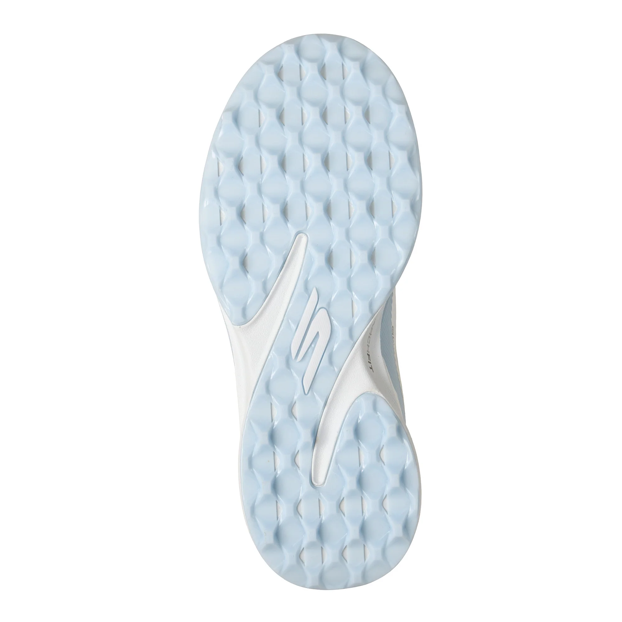 Skechers Women's Pure Slip-In Spikeless Golf Shoes - White, Light Blue & Yellow - Image 5