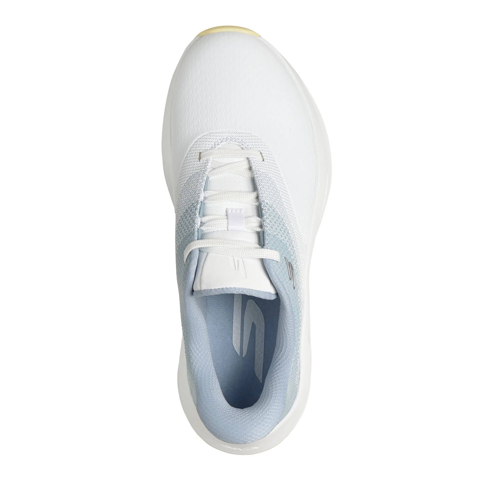 Skechers Women's Flow Slip-In Spikeless Golf Shoes - White, Light Blue & Yellow - Image 4