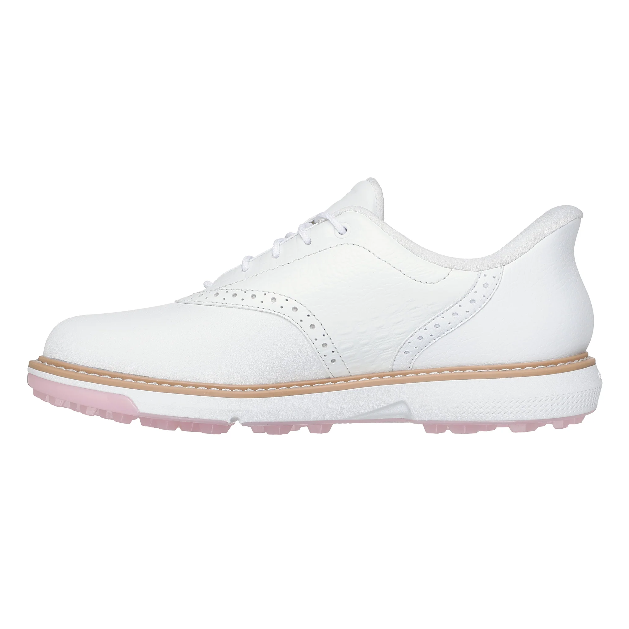 Skechers Women's Go Golf Prestige Spikeless Golf Shoes - White & Pink - Image 2