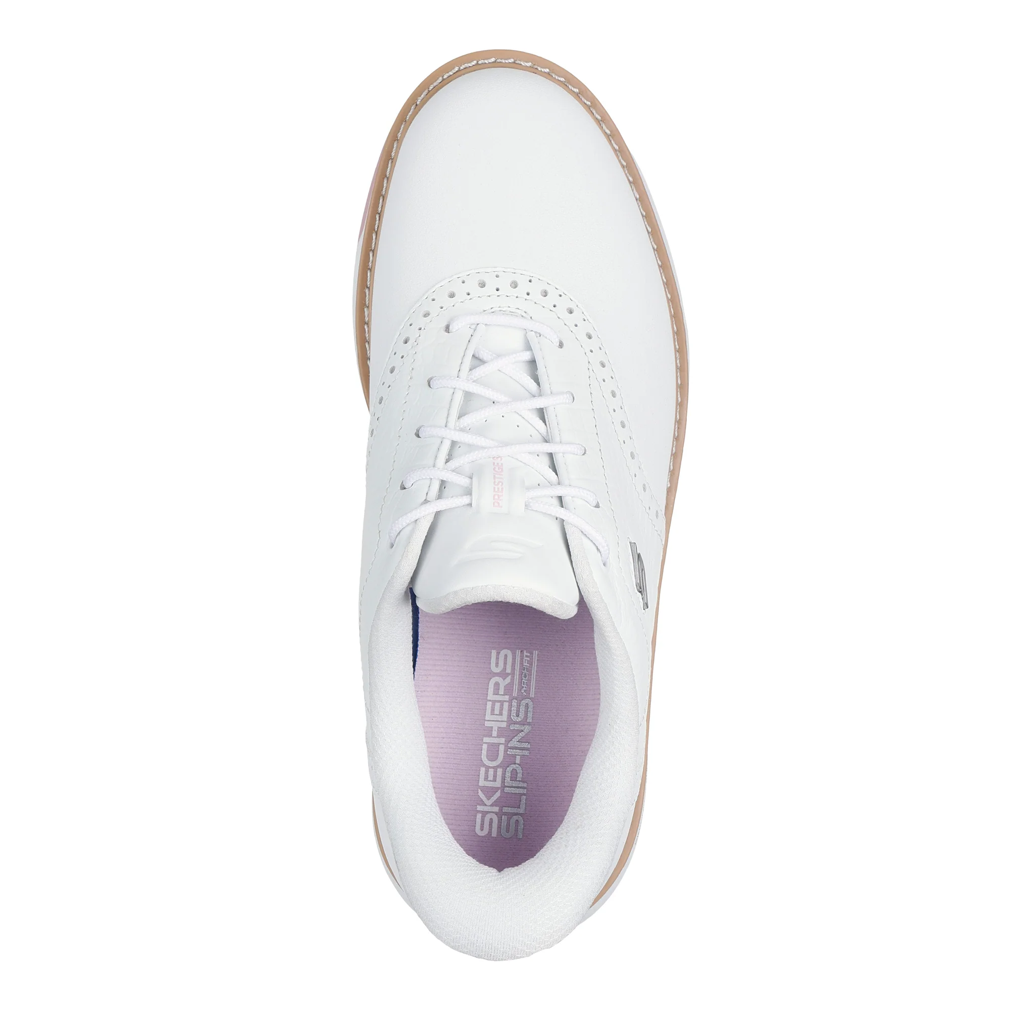 Skechers Women's Go Golf Prestige Spikeless Golf Shoes - White & Pink - Image 4
