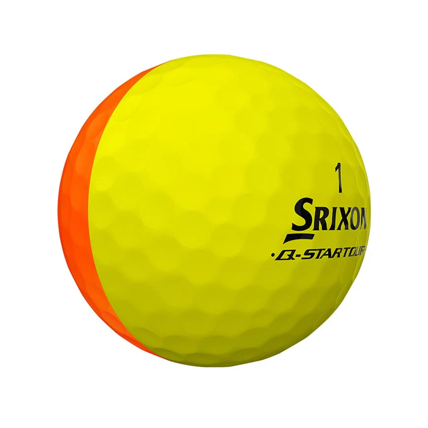 Srixon Q-Star Divide Golf Balls (Yellow & Orange) - Image 3