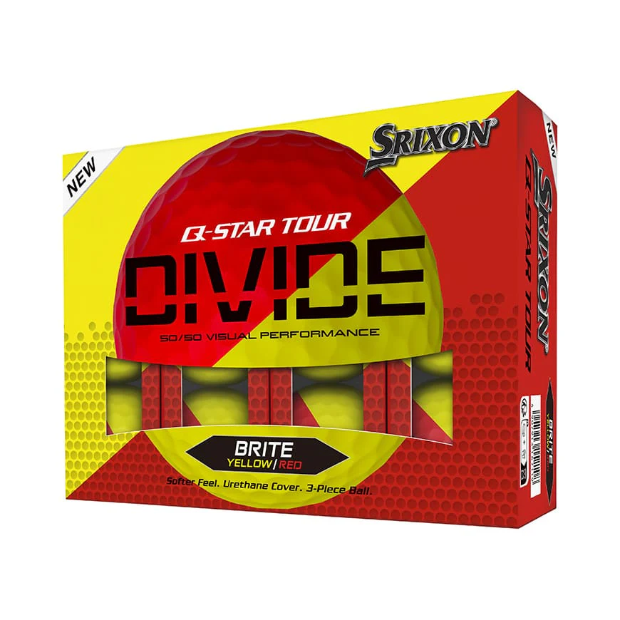 Srixon Q-Star Divide Golf Balls (Yellow & Red) - Image 2