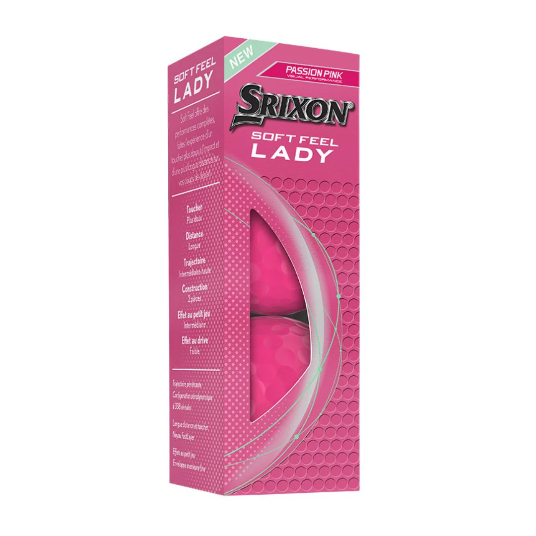Srixon Soft Feel Lady Golf Balls 2025 (Passion Pink) - Image 4
