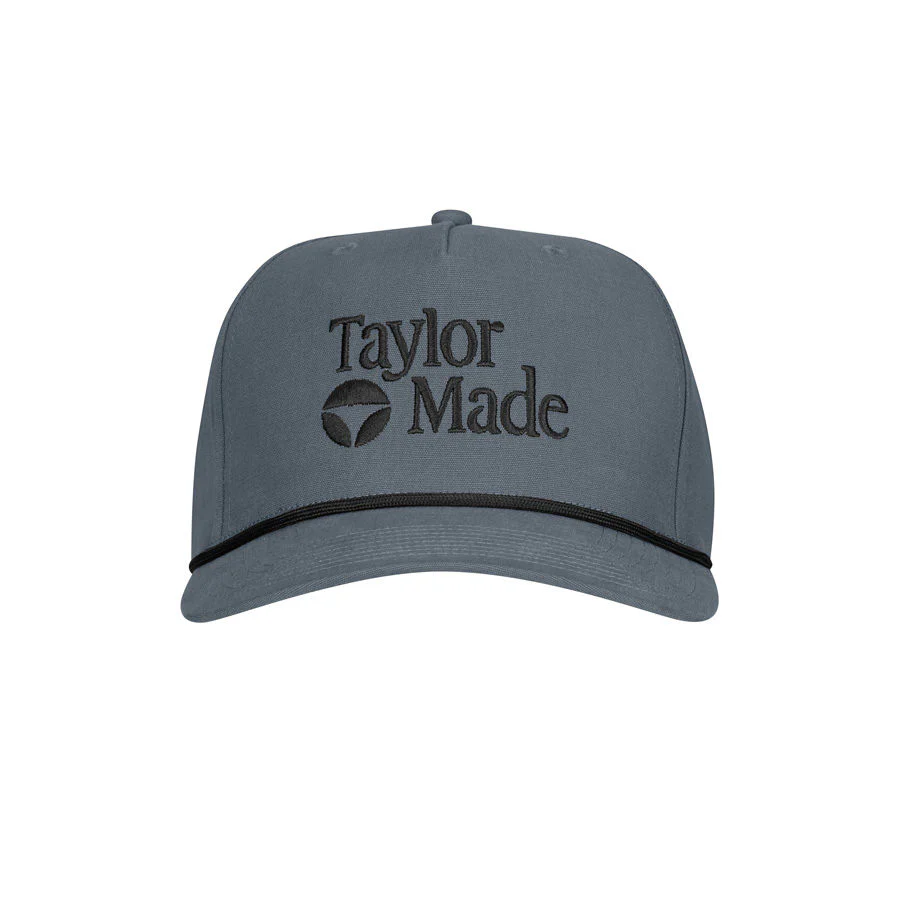 TaylorMade A-Frame Stock Rope Snapback Golf Cap - Grey - Image 3
