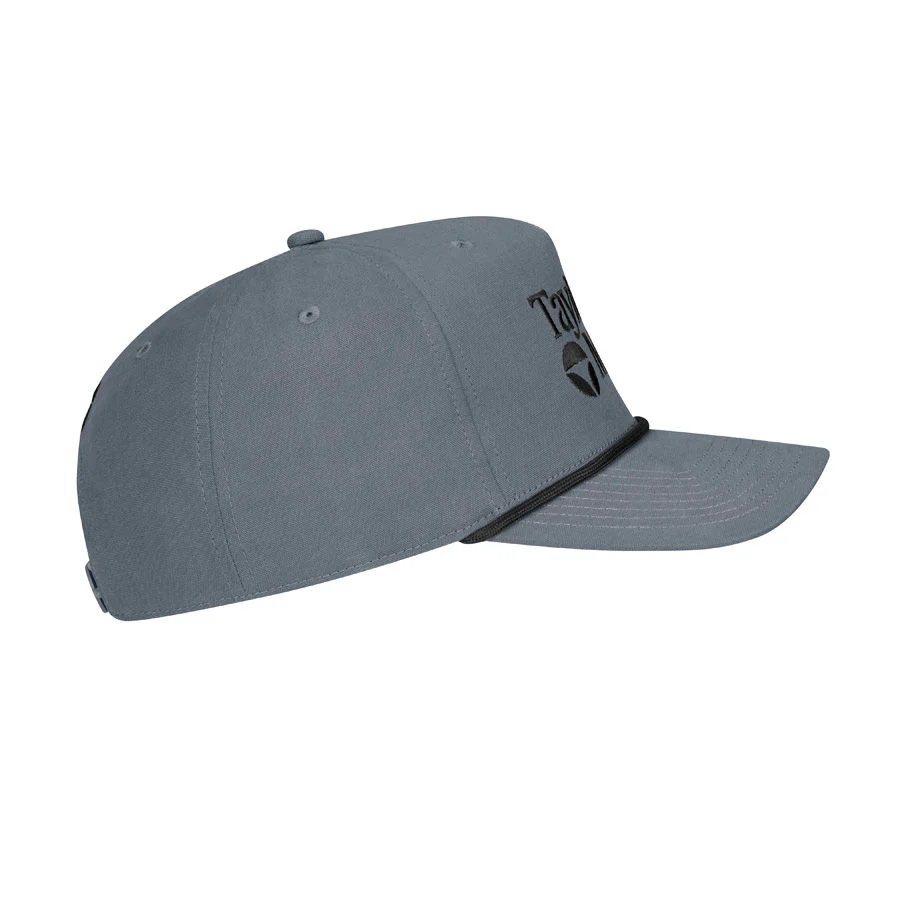 TaylorMade A-Frame Stock Rope Snapback Golf Cap - Grey - Image 4