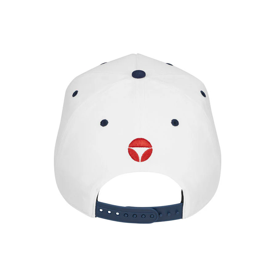 TaylorMade A-Frame Stock Rope Snapback Golf Cap - White - Image 2