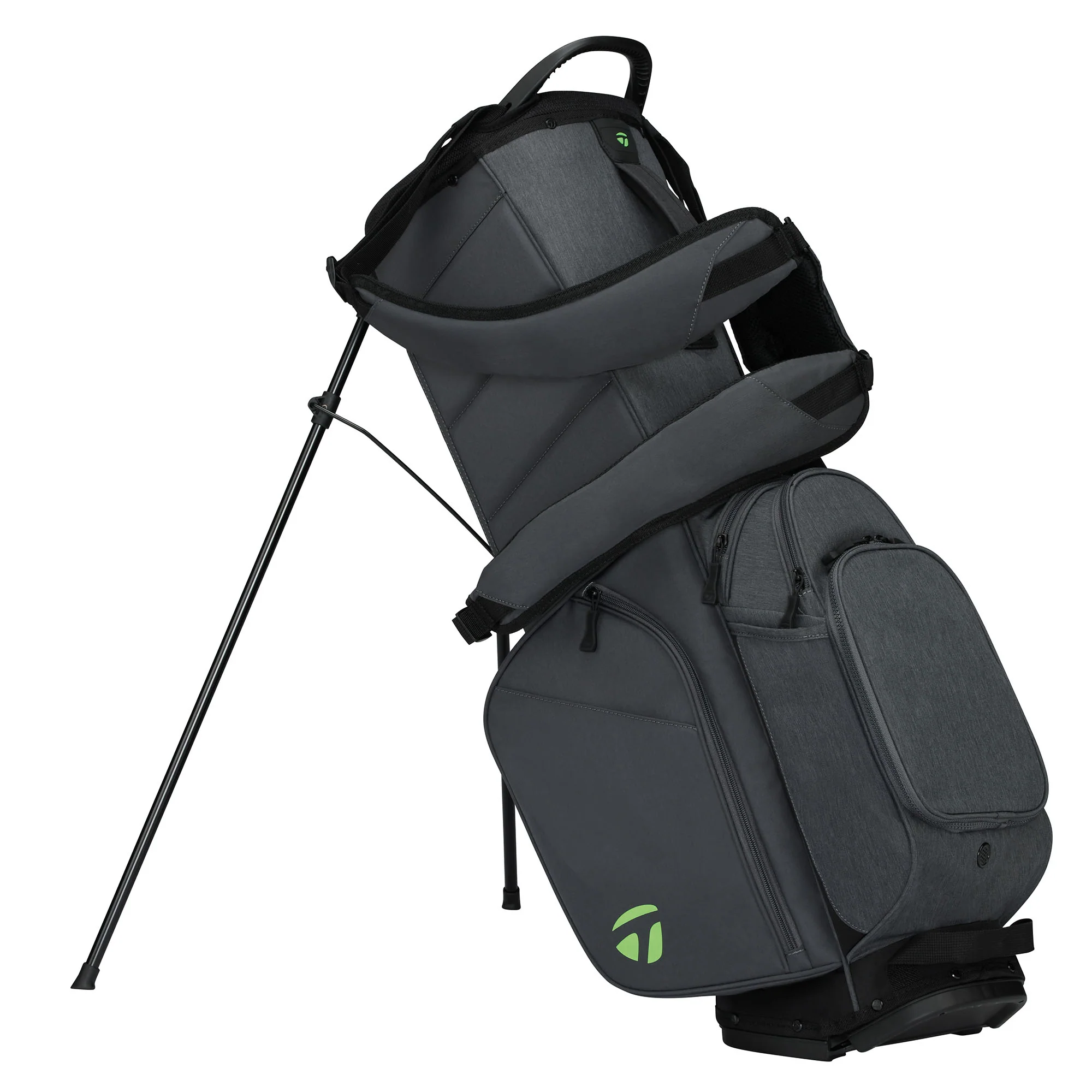 Taylormade Flextech Crossover Golf Stand Bag - Grey & Neon Green - Image 2