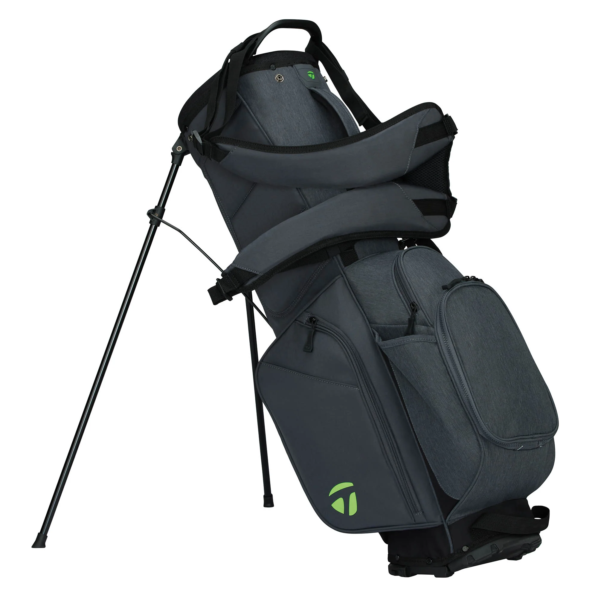 Taylormade Flextech Golf Stand Bag - Grey & Neon Green - Image 2